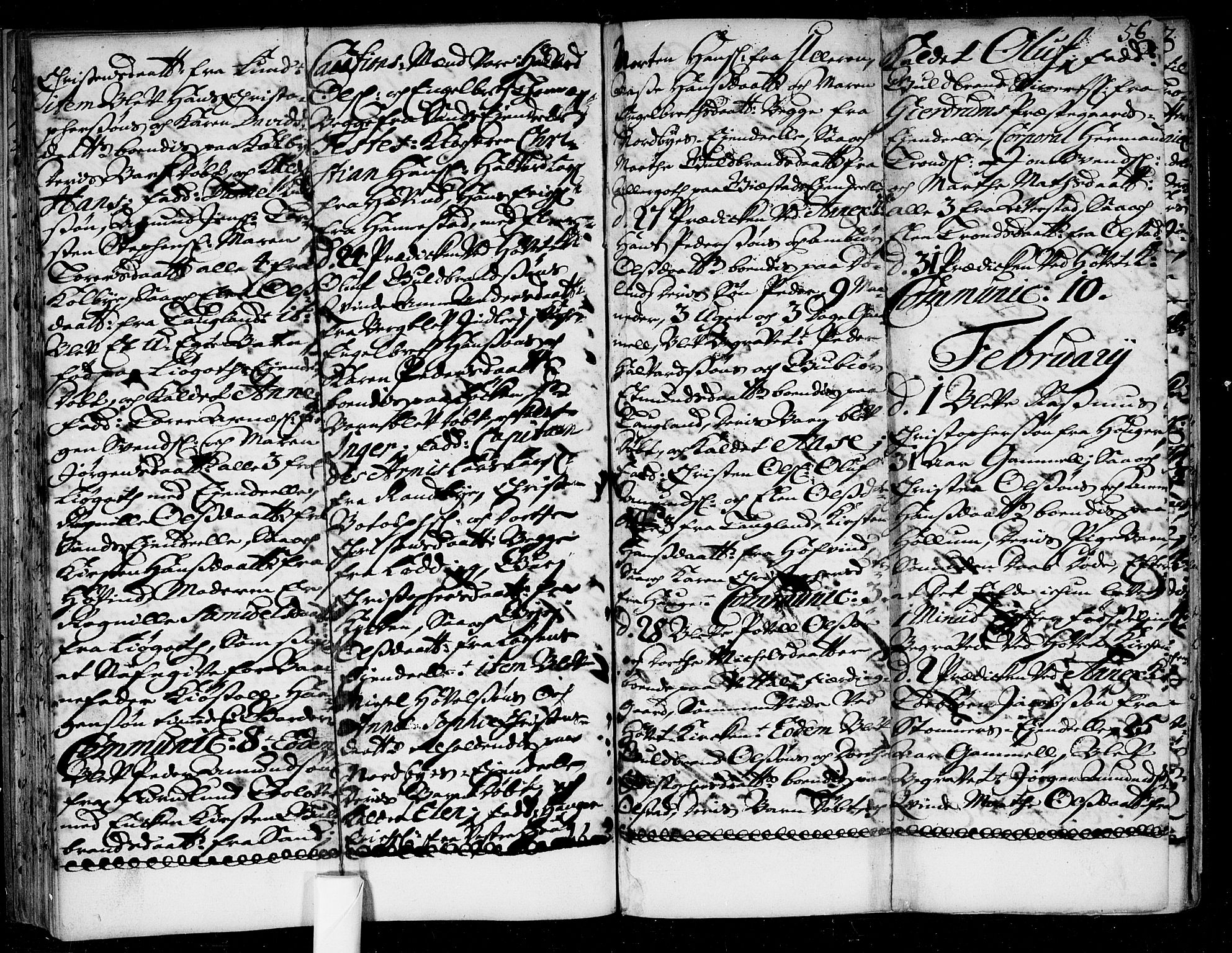 Ullensaker prestekontor Kirkebøker, SAO/A-10236a/F/Fa/L0004: Parish register (official) no. I 4, 1721-1723, p. 56