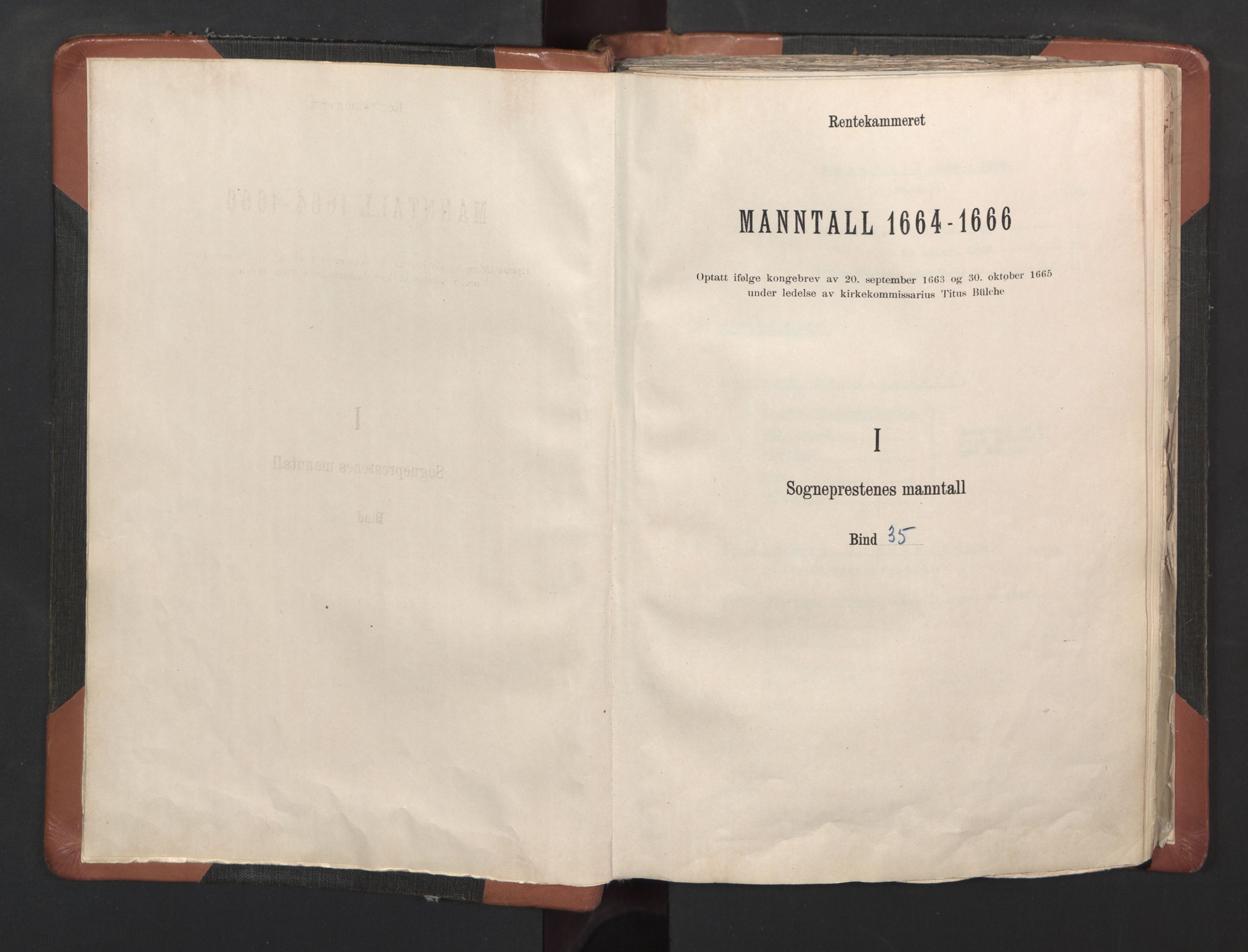 RA, Vicar's Census 1664-1666, no. 35: Helgeland deanery and Salten deanery, 1664-1666