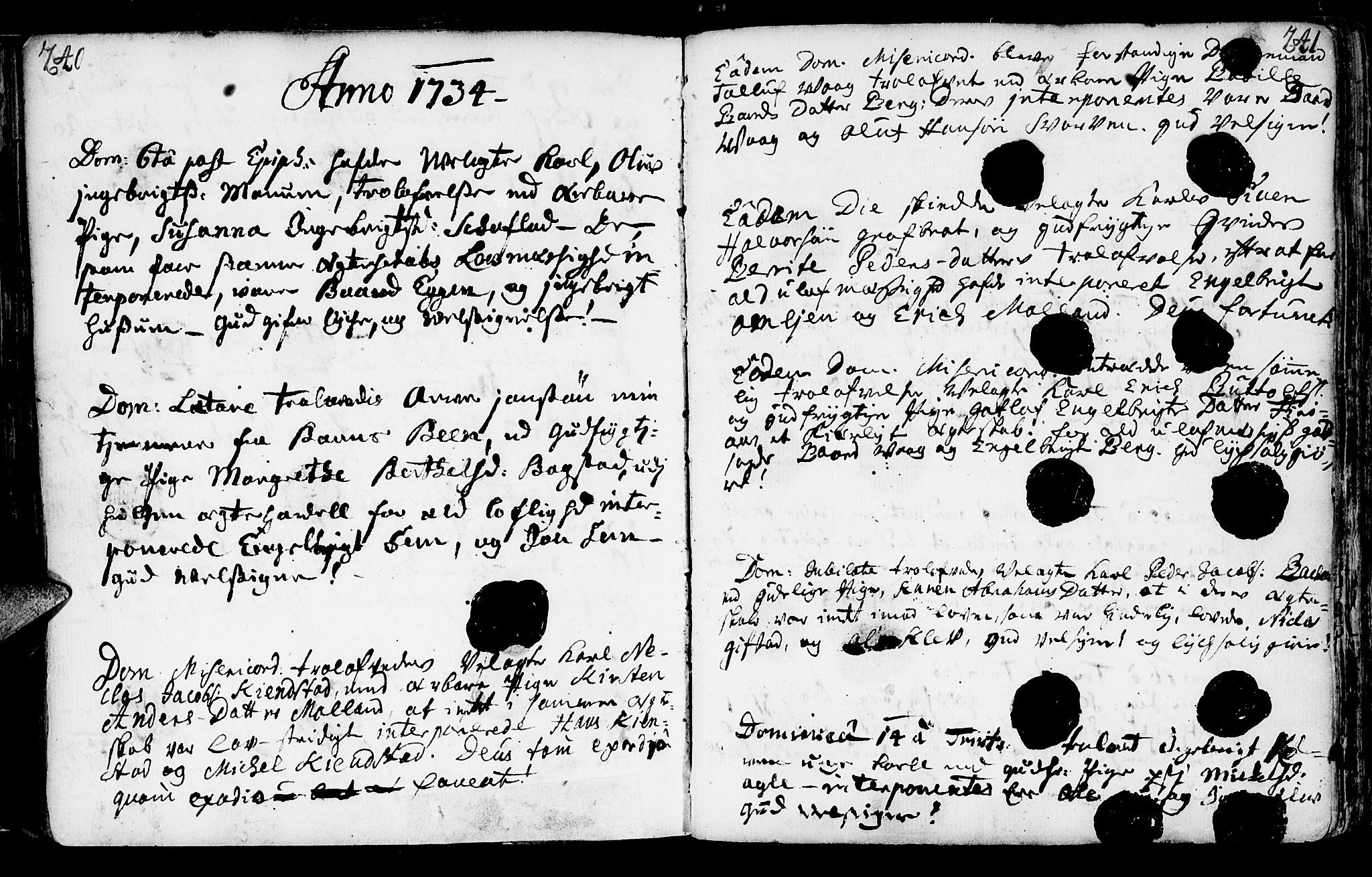 Ministerialprotokoller, klokkerbøker og fødselsregistre - Nord-Trøndelag, SAT/A-1458/749/L0467: Parish register (official) no. 749A01, 1733-1787, p. 240-241