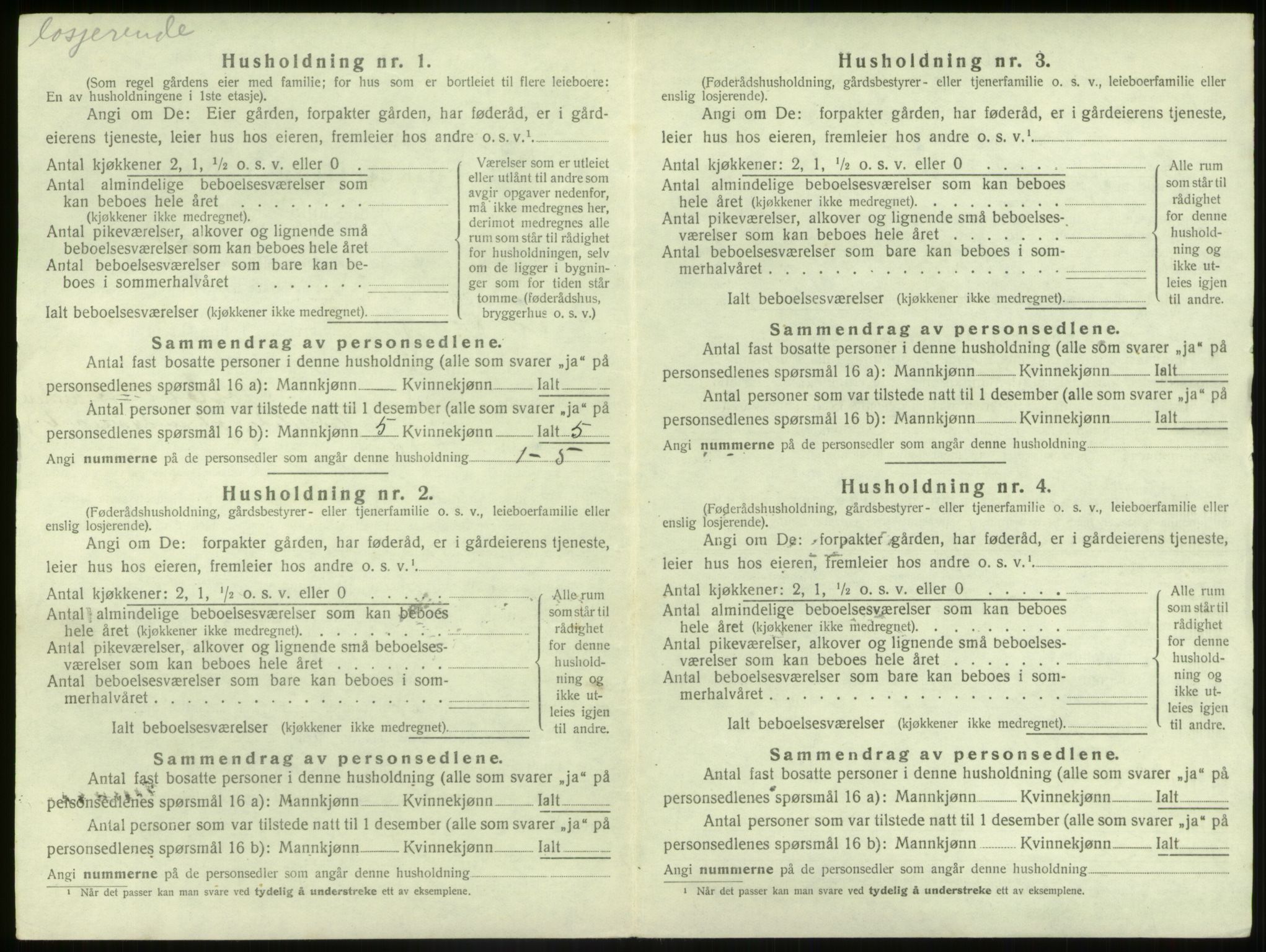 SAB, 1920 census for Sør-Vågsøy, 1920, p. 198