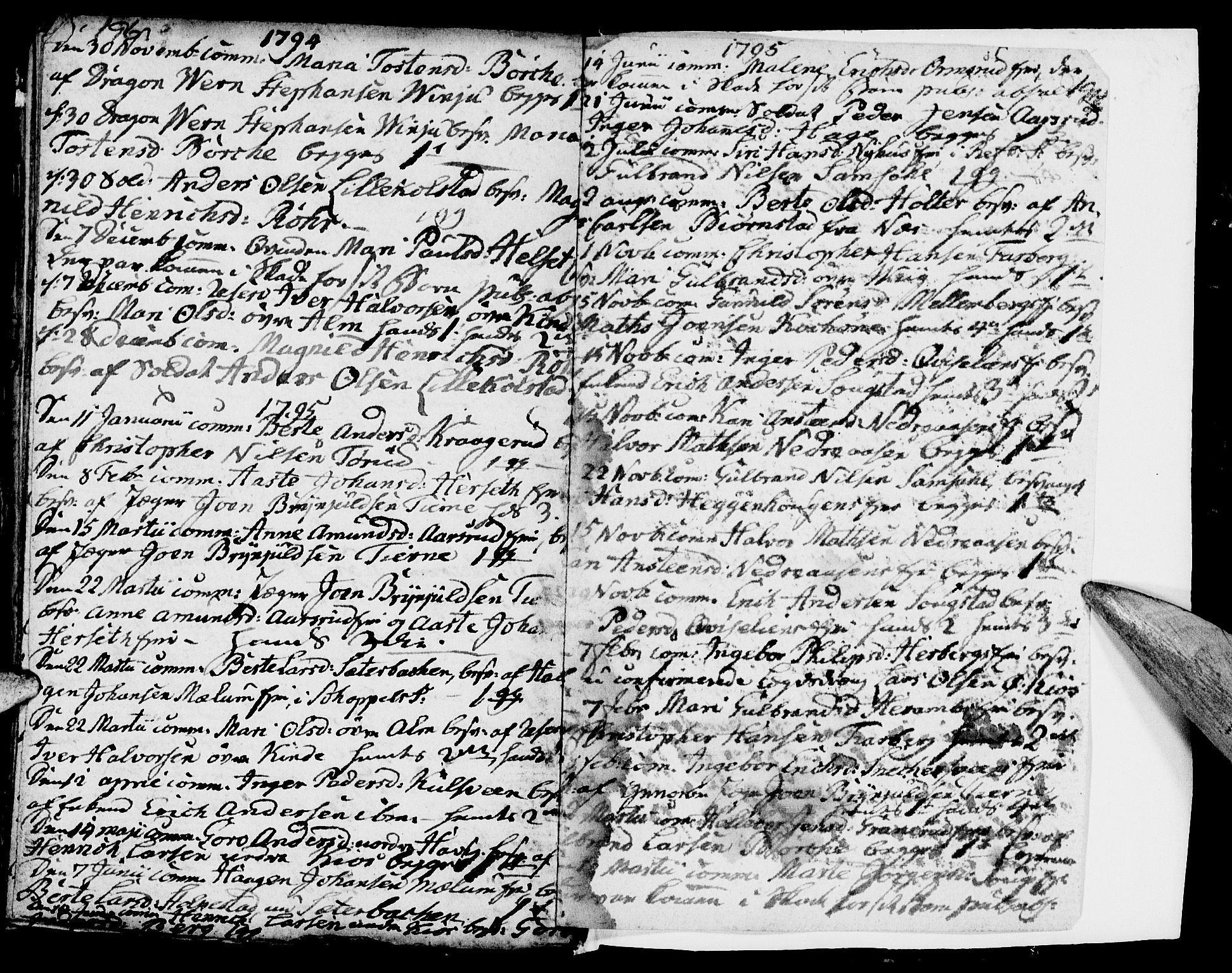 Ringsaker prestekontor, AV/SAH-PREST-014/I/Ia/L0005/0006: Parish register draft no. 5.6, 1793-1796, p. 196-197