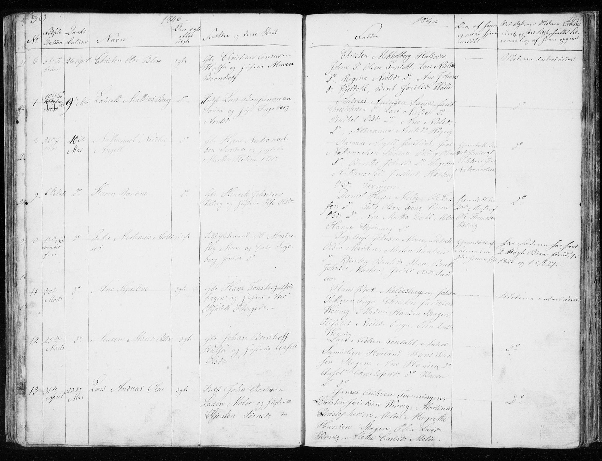 Ministerialprotokoller, klokkerbøker og fødselsregistre - Nordland, AV/SAT-A-1459/843/L0632: Parish register (copy) no. 843C01, 1833-1853, p. 202-203