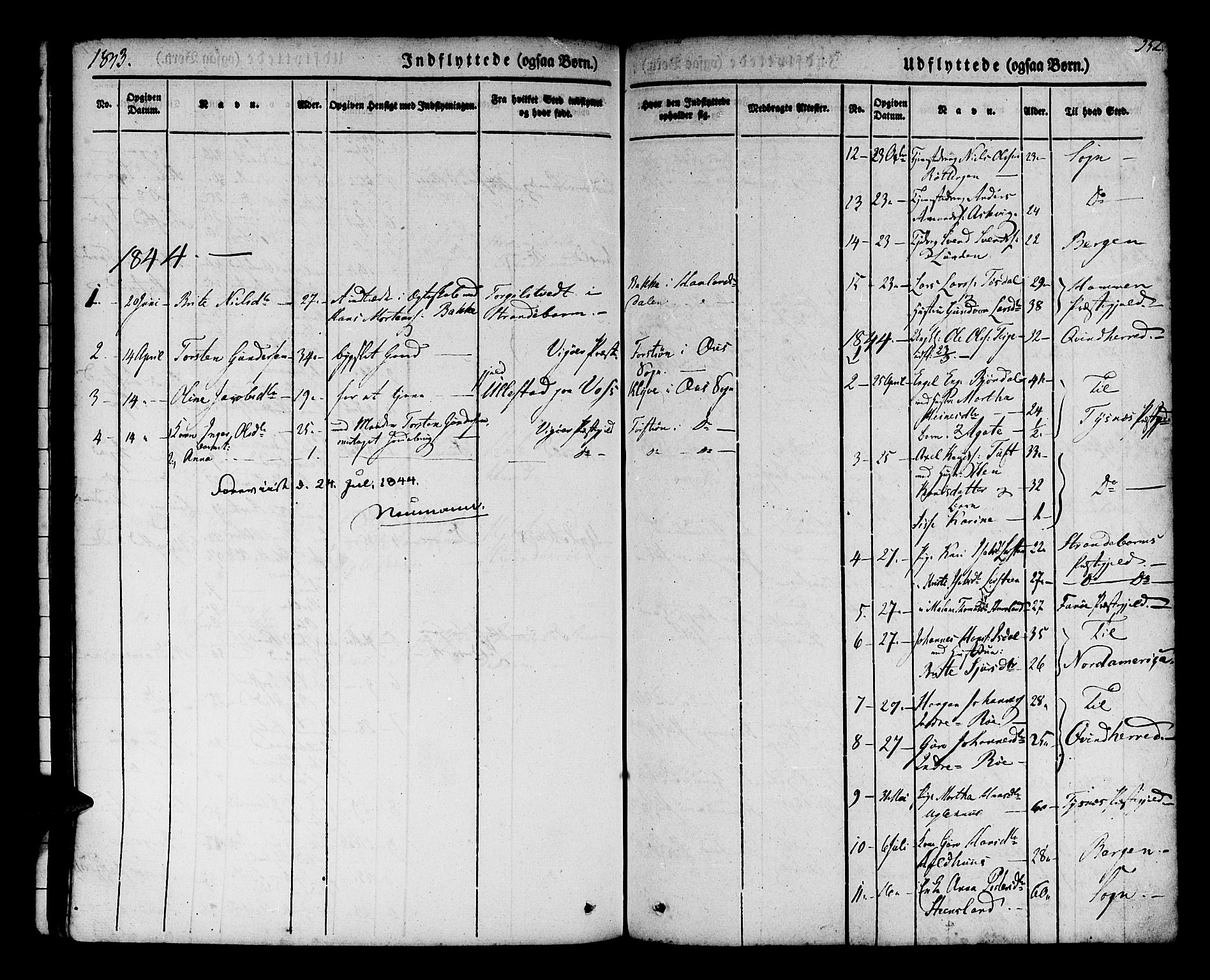 Os sokneprestembete, SAB/A-99929: Parish register (official) no. A 15, 1839-1851, p. 352