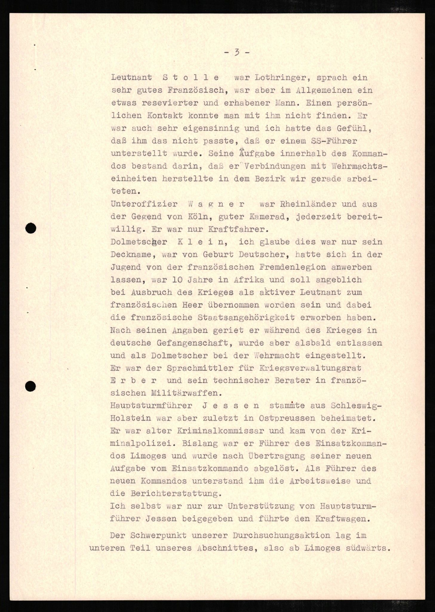 Forsvaret, Forsvarets overkommando II, RA/RAFA-3915/D/Db/L0006: CI Questionaires. Tyske okkupasjonsstyrker i Norge. Tyskere., 1945-1946, p. 246