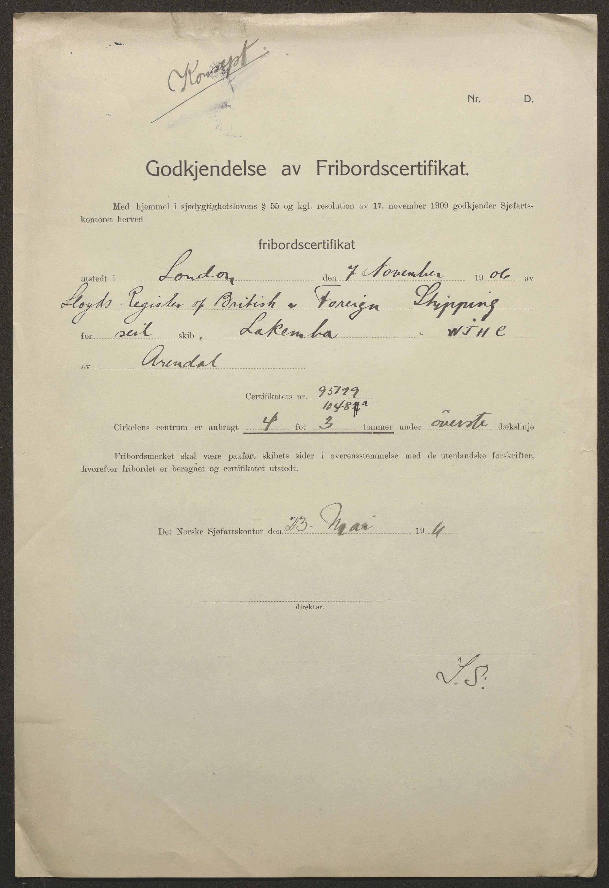 Sjøfartsdirektoratet med forløpere, skipsmapper slettede skip, AV/RA-S-4998/F/Fa/L0638: --, 1866-1933, p. 45