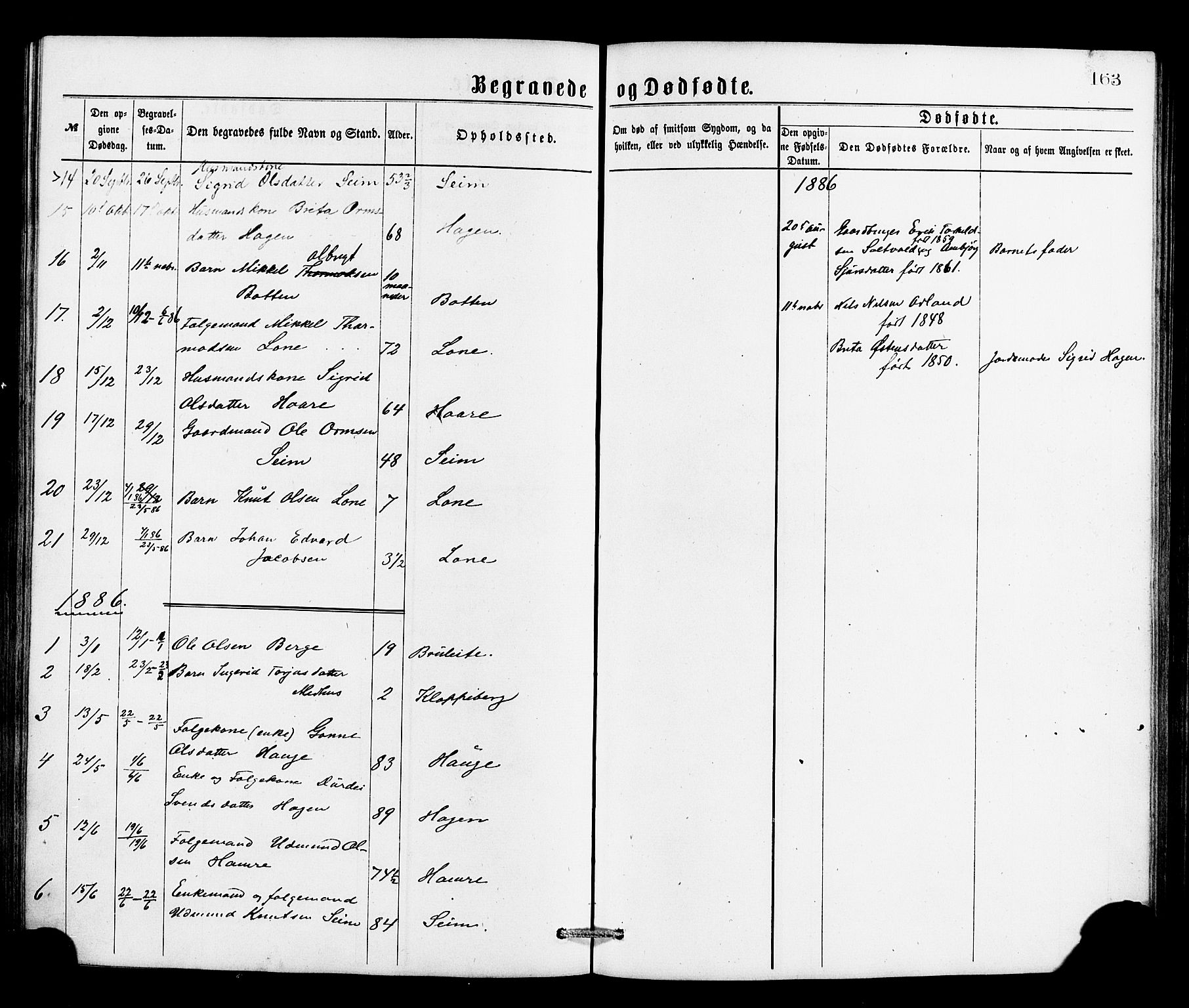 Røldal sokneprestembete, SAB/A-100247: Parish register (official) no. A 4, 1870-1886, p. 163