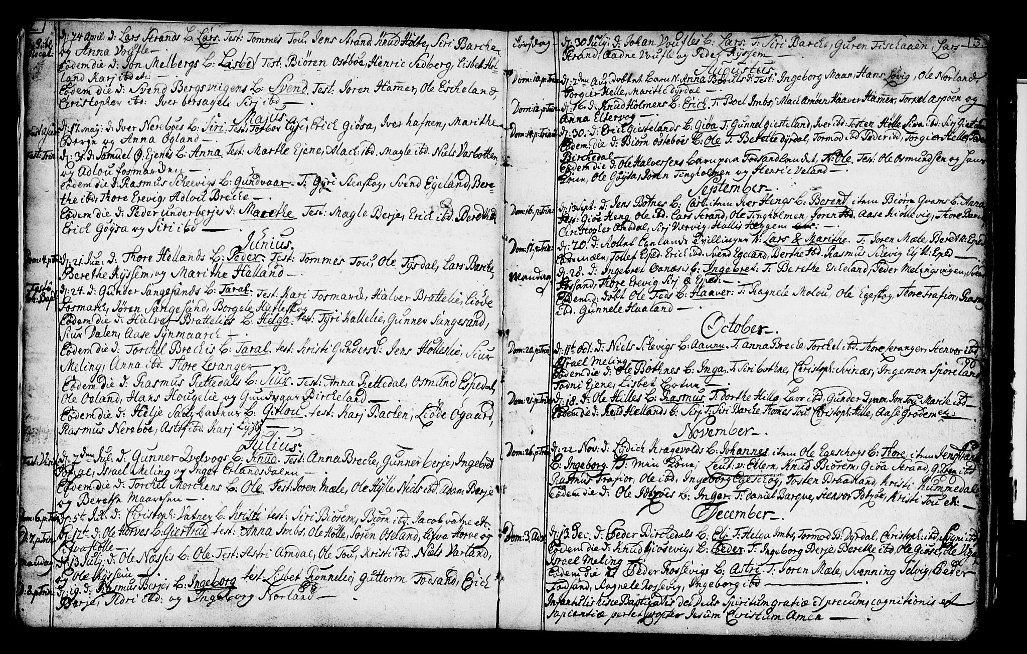 Strand sokneprestkontor, SAST/A-101828/H/Ha/Haa/L0002: Parish register (official) no. A 2, 1744-1768, p. 2-3