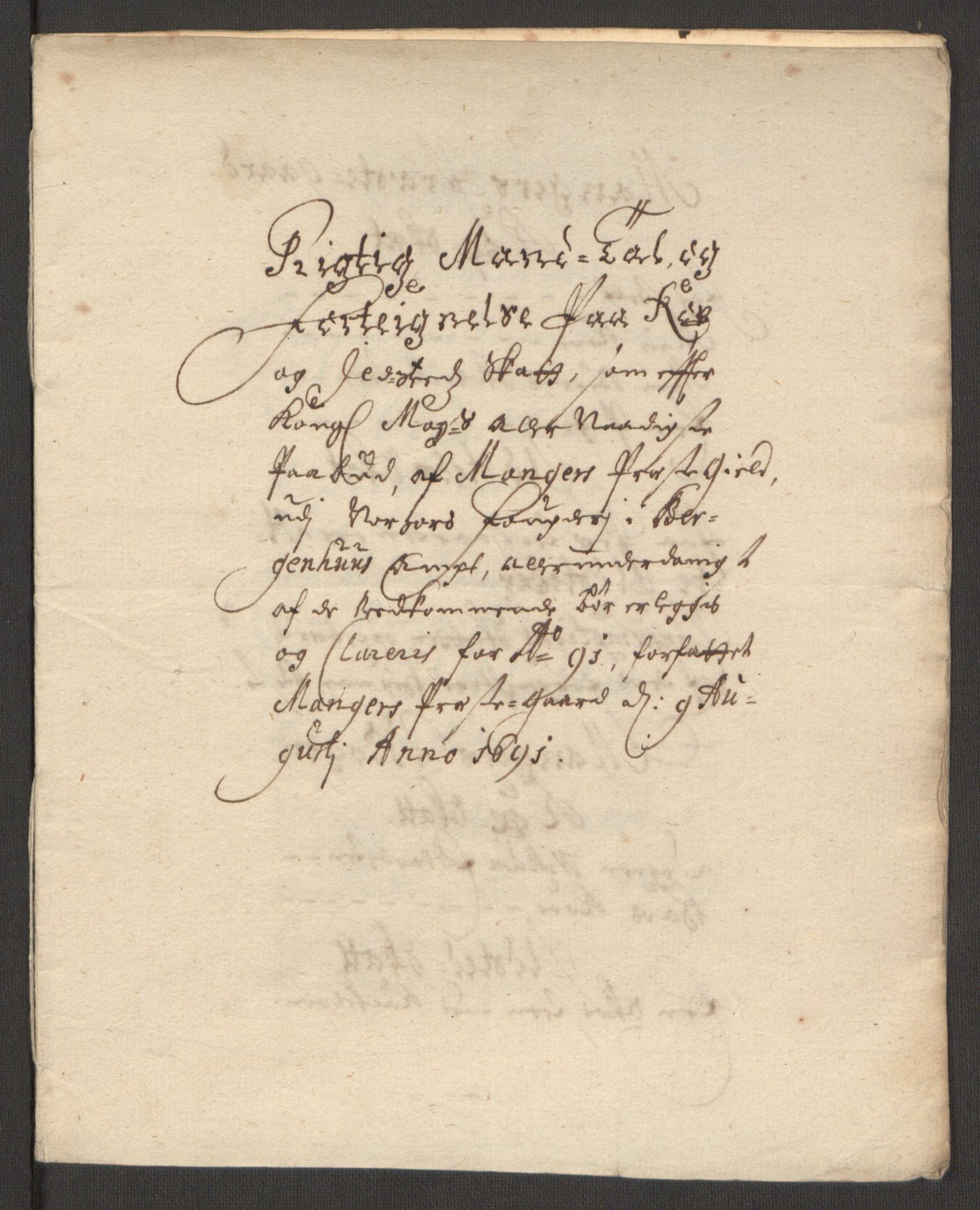 Rentekammeret inntil 1814, Reviderte regnskaper, Fogderegnskap, AV/RA-EA-4092/R51/L3181: Fogderegnskap Nordhordland og Voss, 1691-1692, p. 177