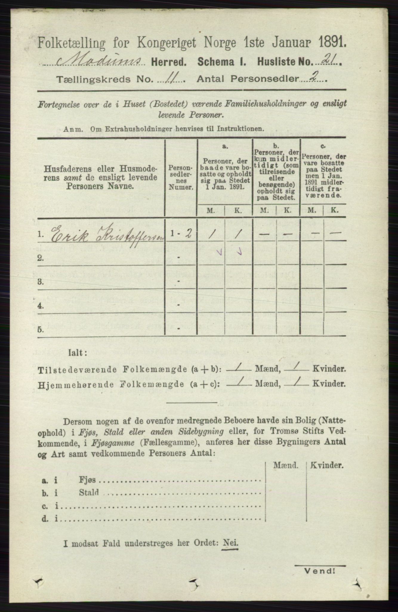 RA, 1891 census for 0623 Modum, 1891, p. 4102