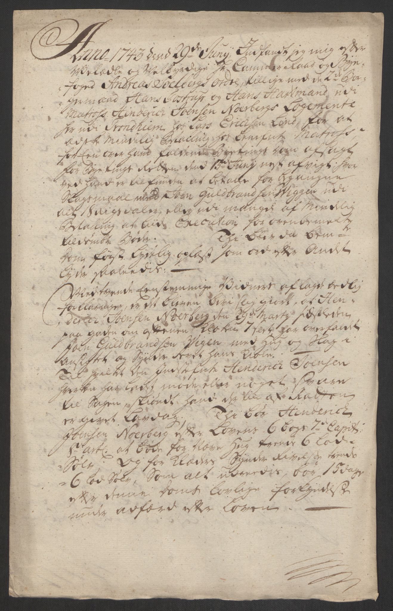 Rentekammeret inntil 1814, Reviderte regnskaper, Byregnskaper, AV/RA-EA-4066/R/Rs/L0541: [S22] Sikt og sakefall, 1743-1746, p. 40