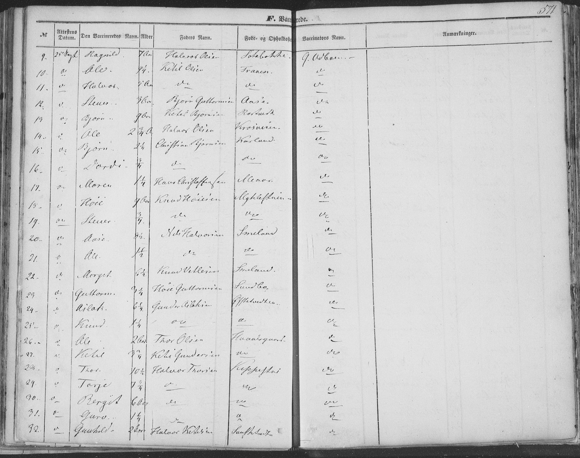Seljord kirkebøker, SAKO/A-20/F/Fa/L012b: Parish register (official) no. I 12B, 1850-1865, p. 571