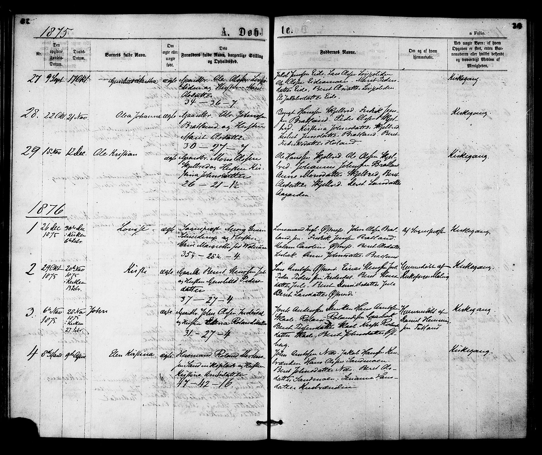 Ministerialprotokoller, klokkerbøker og fødselsregistre - Nord-Trøndelag, SAT/A-1458/755/L0493: Parish register (official) no. 755A02, 1865-1881, p. 36