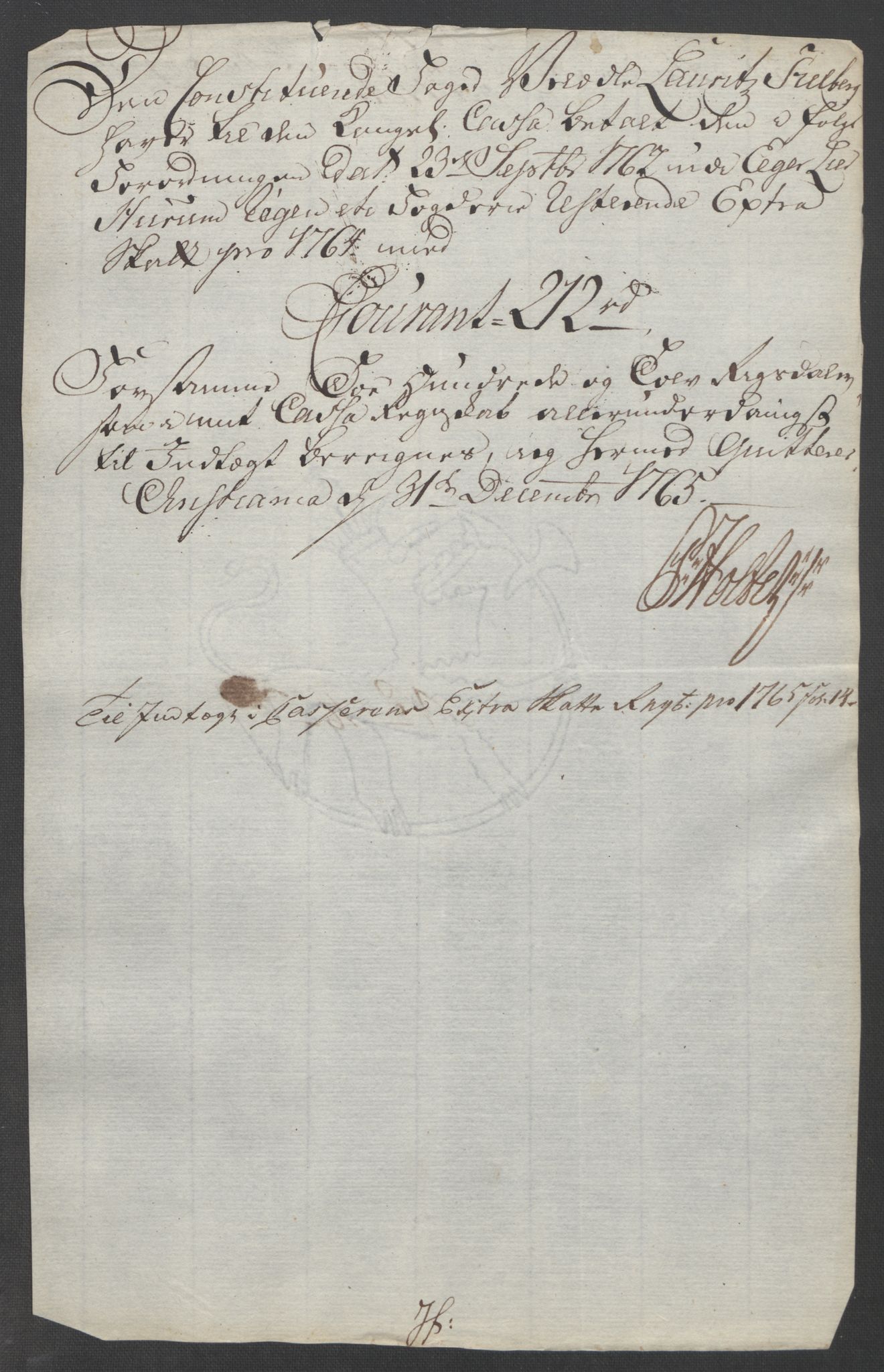 Rentekammeret inntil 1814, Reviderte regnskaper, Fogderegnskap, AV/RA-EA-4092/R31/L1833: Ekstraskatten Hurum, Røyken, Eiker, Lier og Buskerud, 1762-1764, p. 235