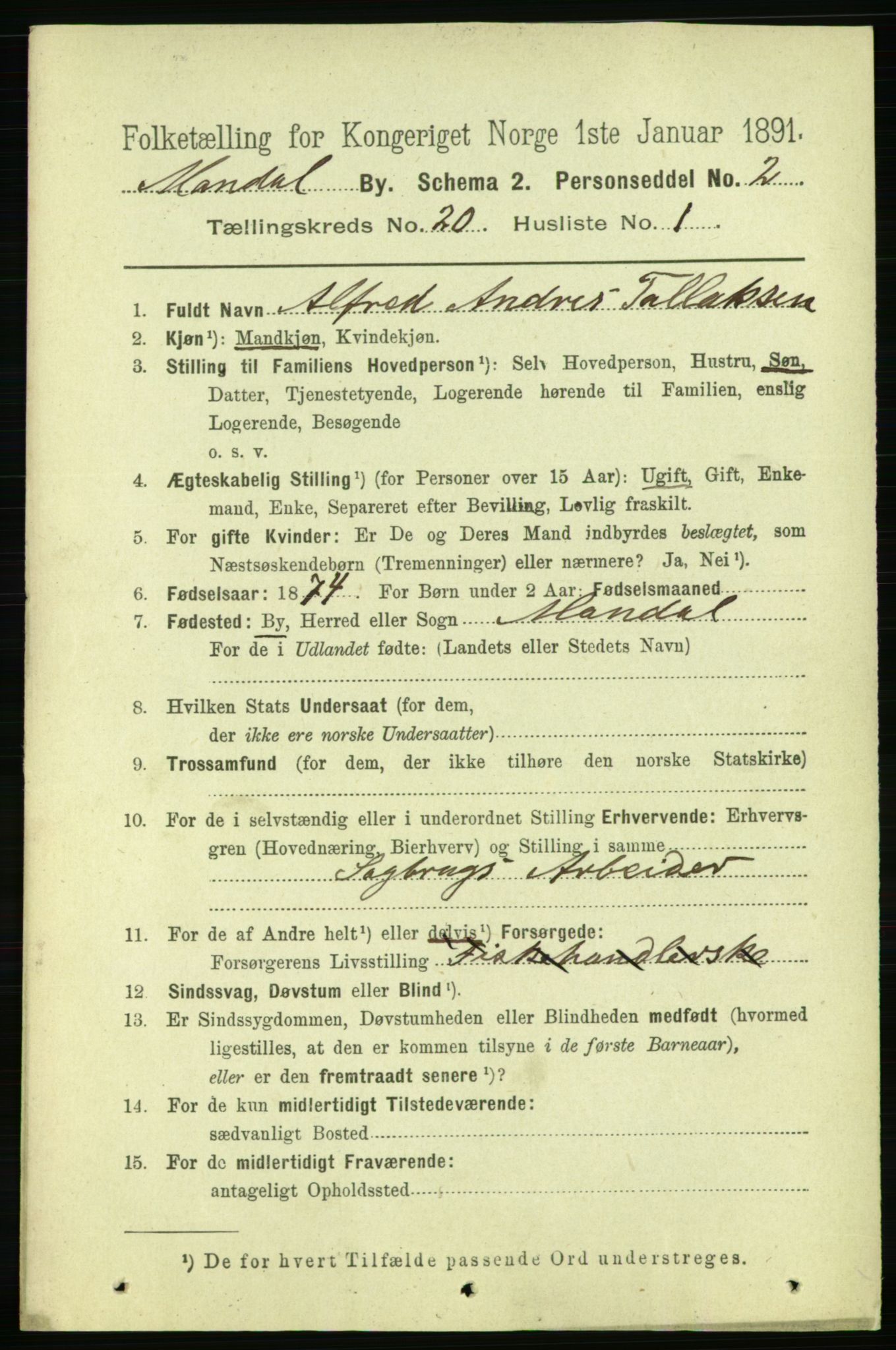 RA, 1891 census for 1002 Mandal, 1891, p. 3946