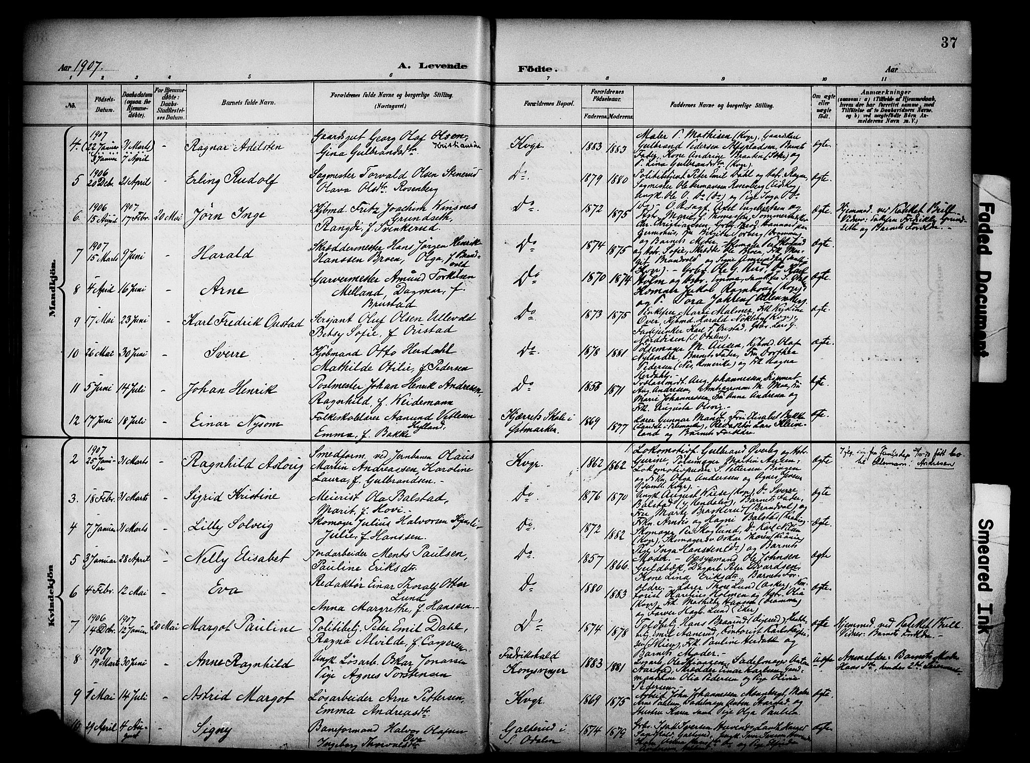 Vinger prestekontor, AV/SAH-PREST-024/H/Ha/Haa/L0016: Parish register (official) no. 16, 1898-1920, p. 37