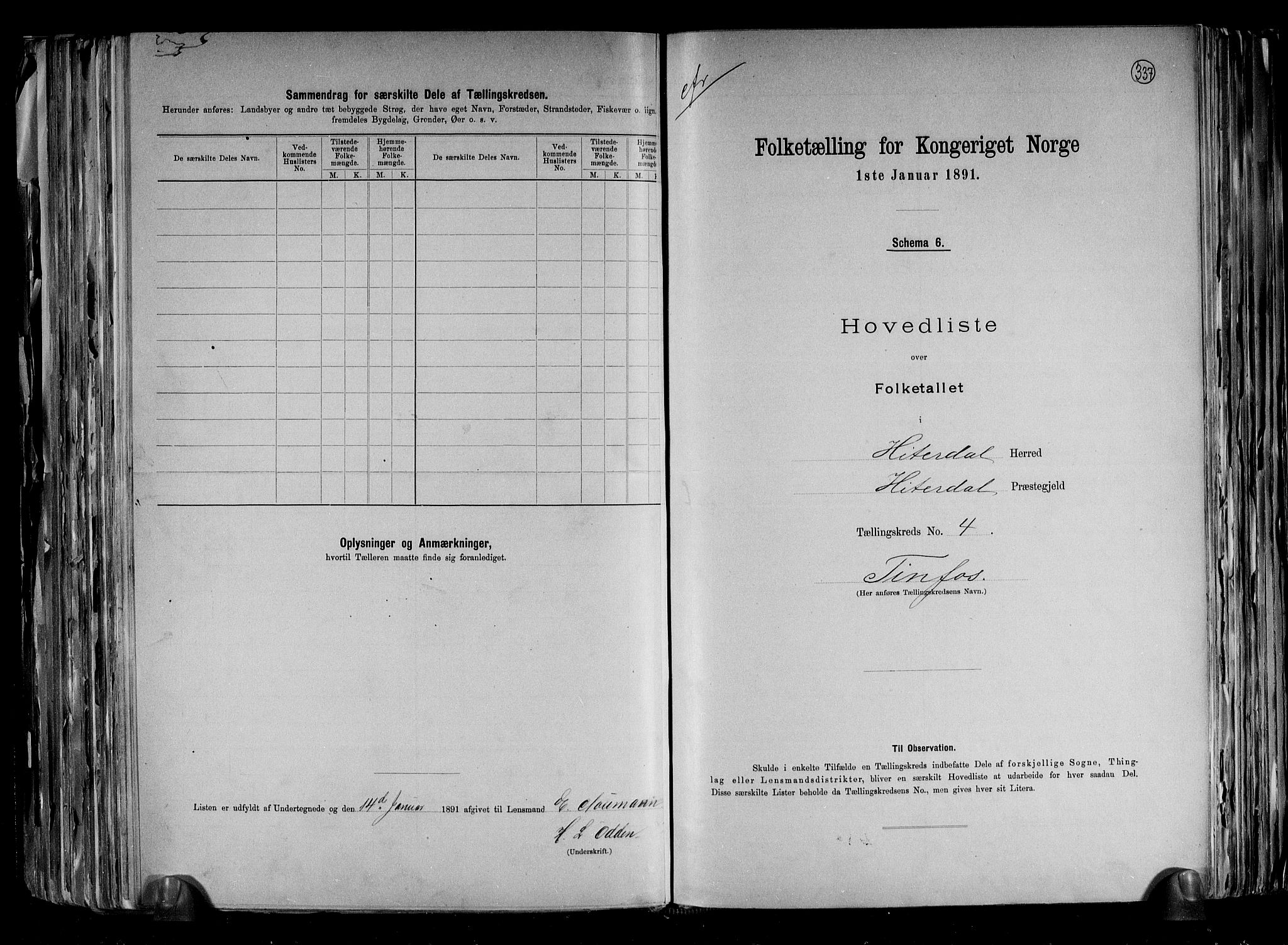 RA, 1891 census for 0823 Heddal, 1891, p. 14