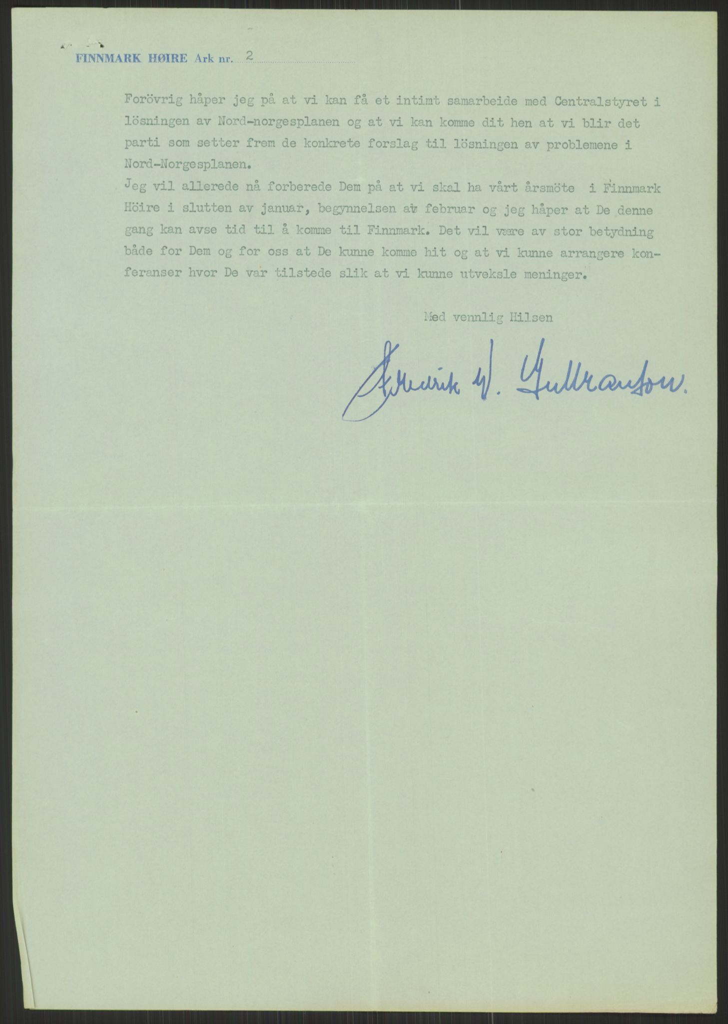 Høyres Hovedorganisasjon, AV/RA-PA-0583/1/D/Dd/L0131: 21 Stortinget/23 Statsministeren. Regjeringen, 1951-1965, p. 1537