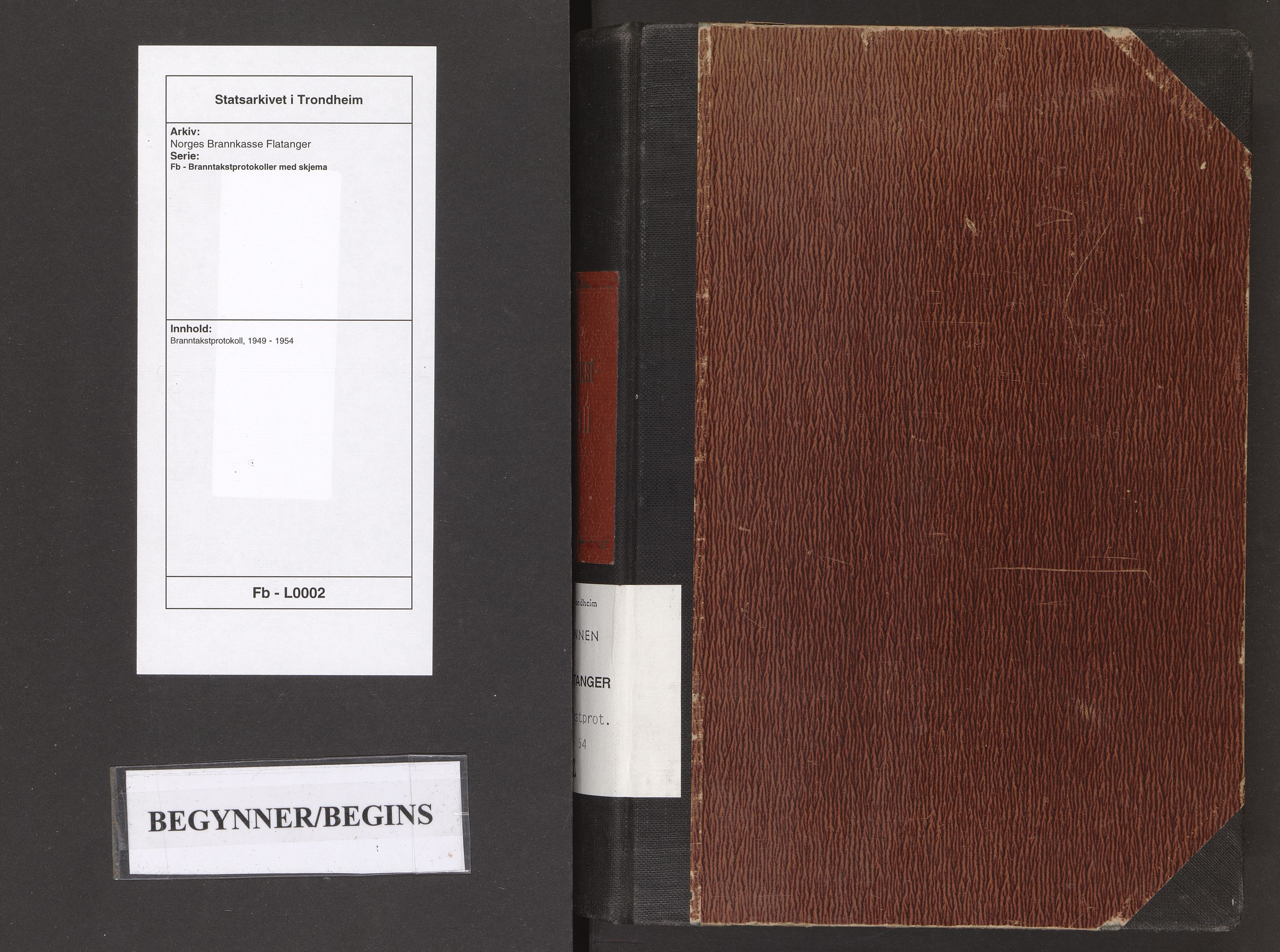 Norges Brannkasse Flatanger, SAT/A-5599/Fb/L0002: Branntakstprotokoll, 1949-1954