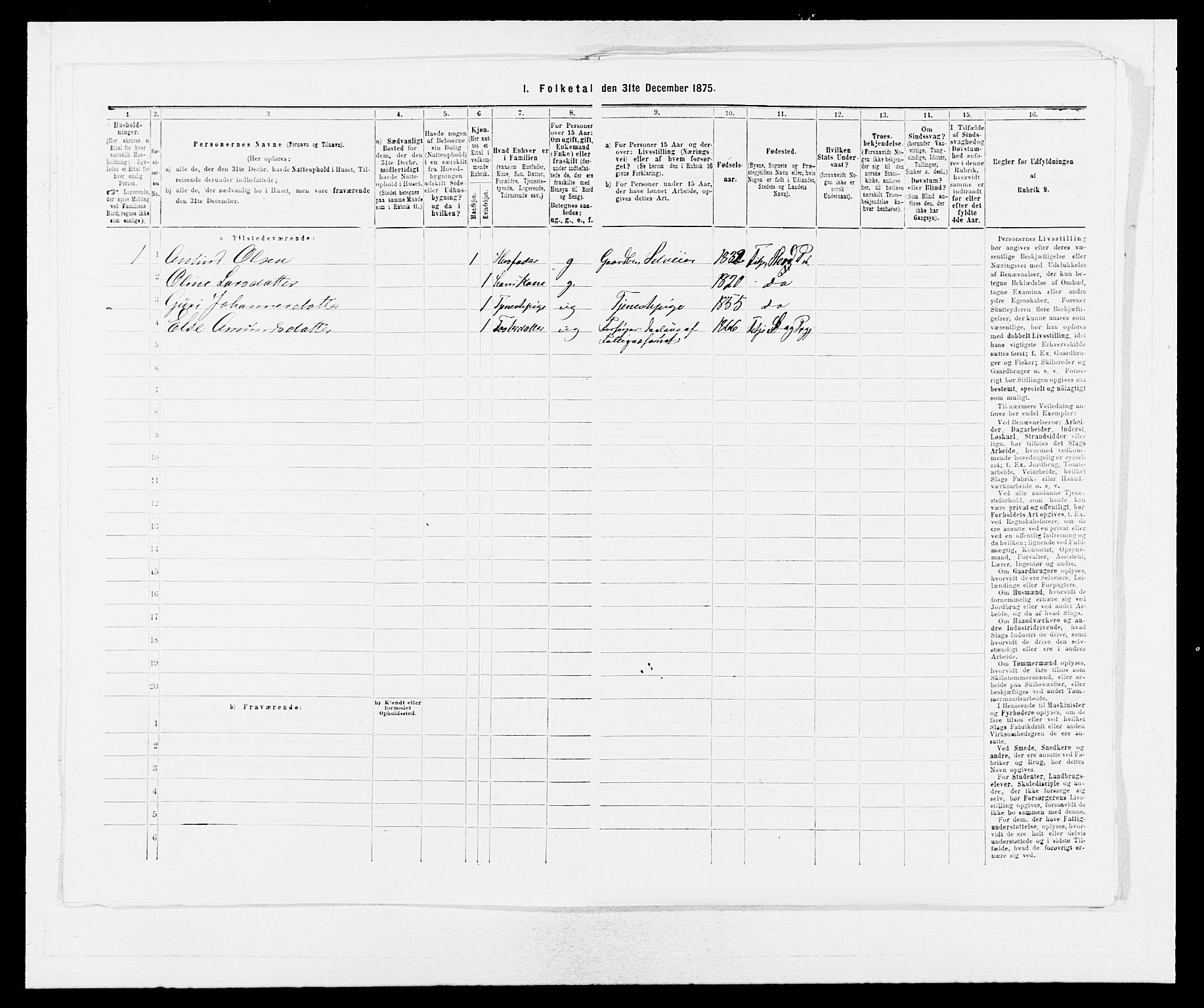 SAB, 1875 census for 1222P Fitjar, 1875, p. 450