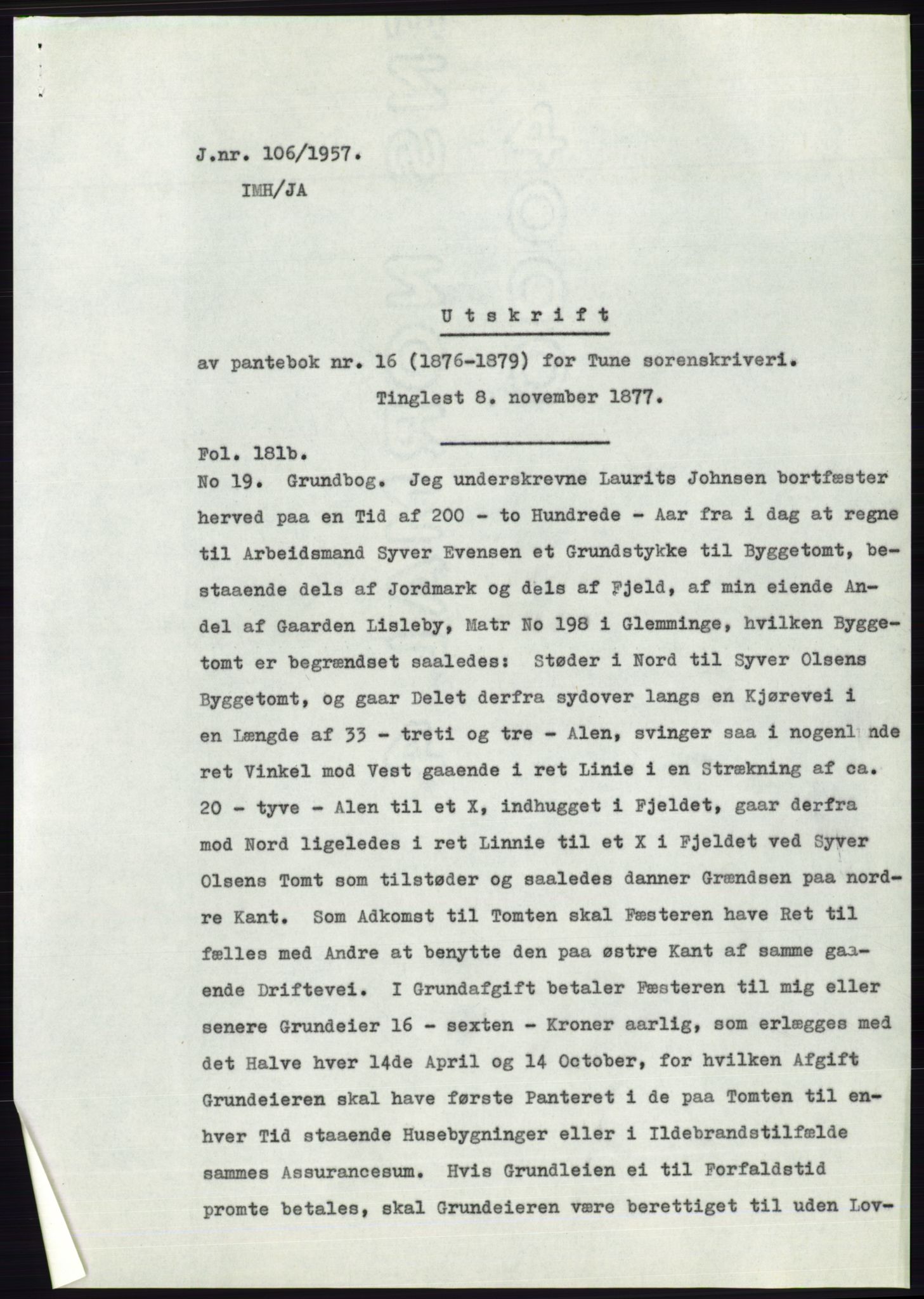 Statsarkivet i Oslo, SAO/A-10621/Z/Zd/L0006: Avskrifter, j.nr 5-792/1957, 1957, p. 36