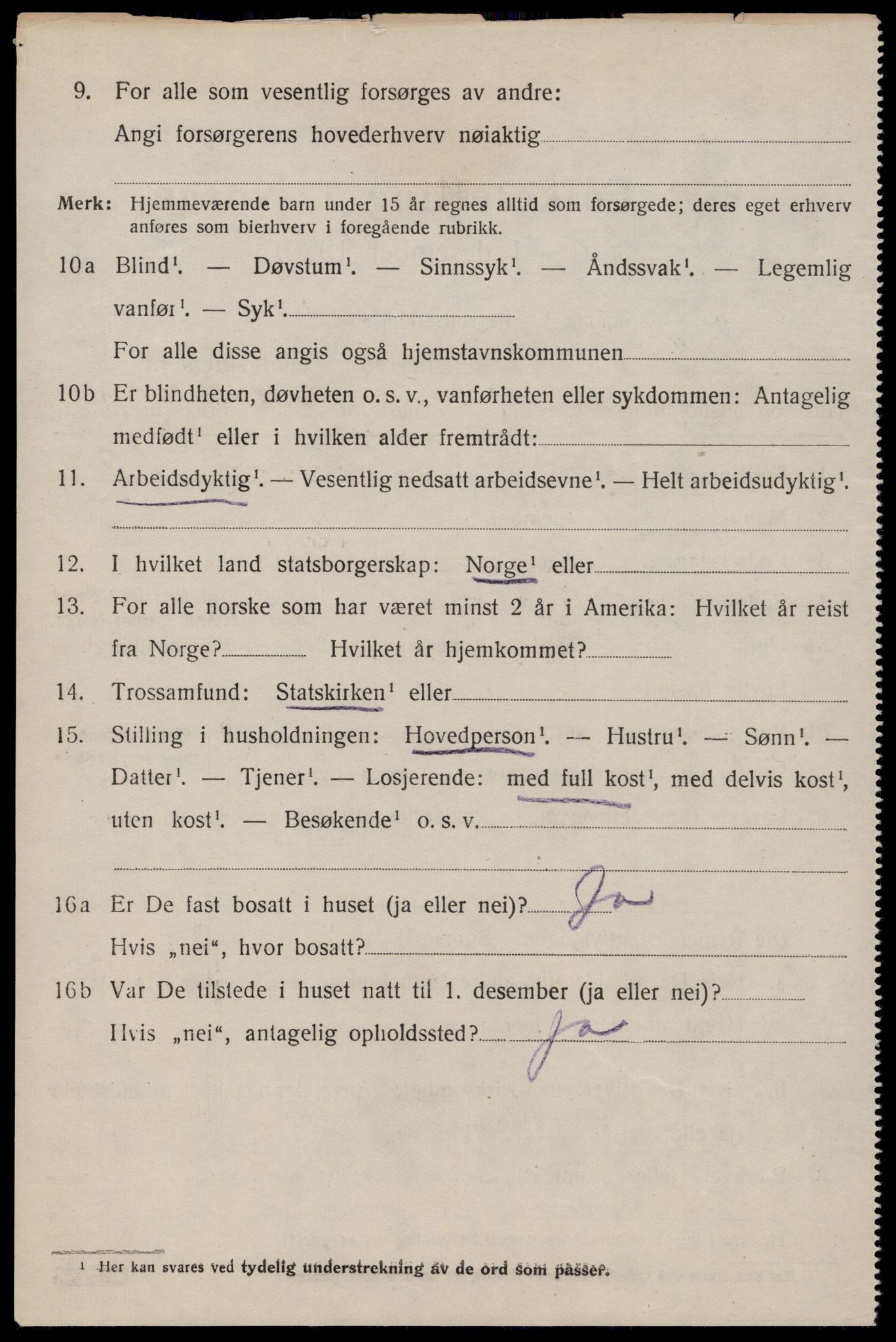 SAST, 1920 census for Skåre, 1920, p. 2691