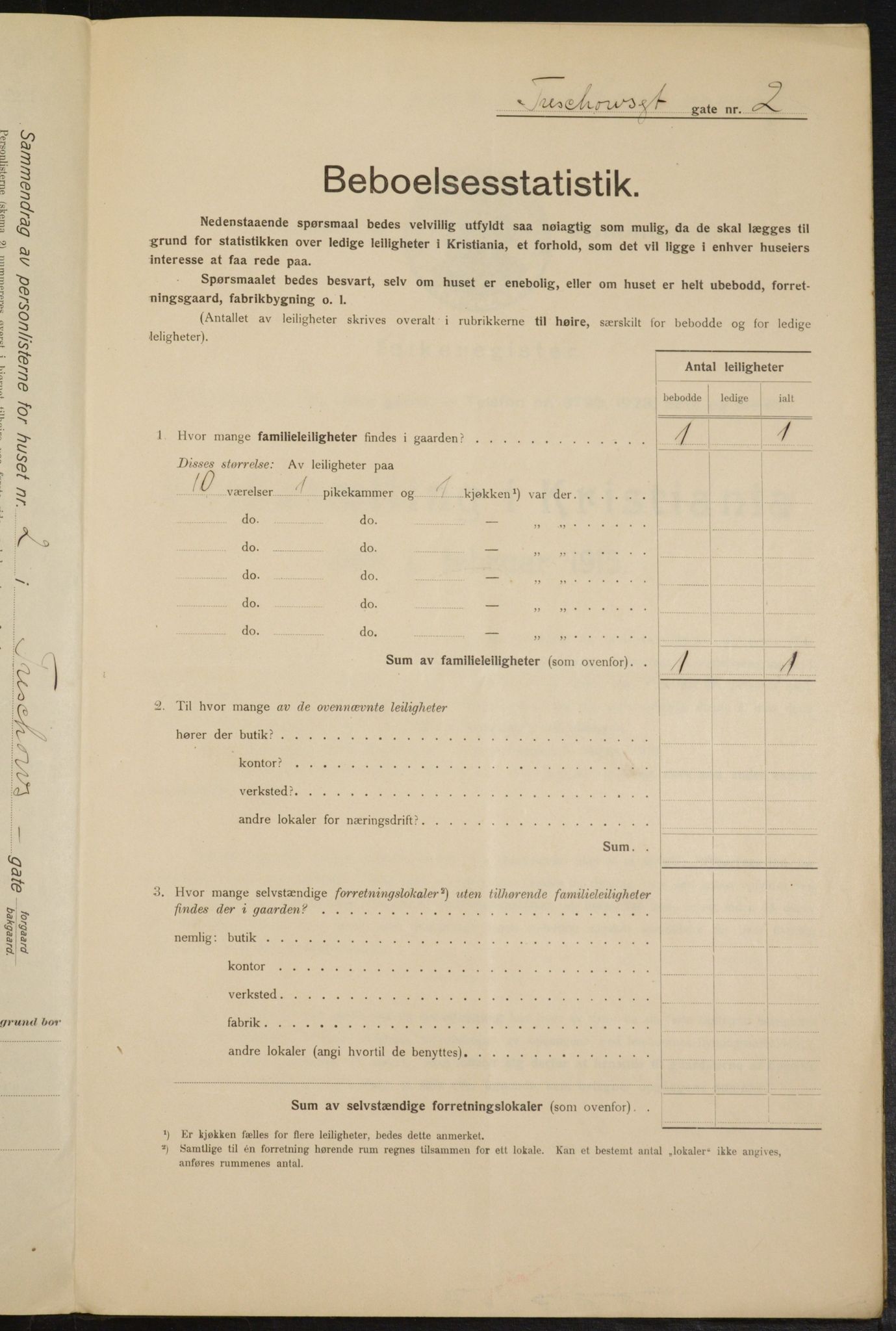 OBA, Municipal Census 1915 for Kristiania, 1915, p. 115781