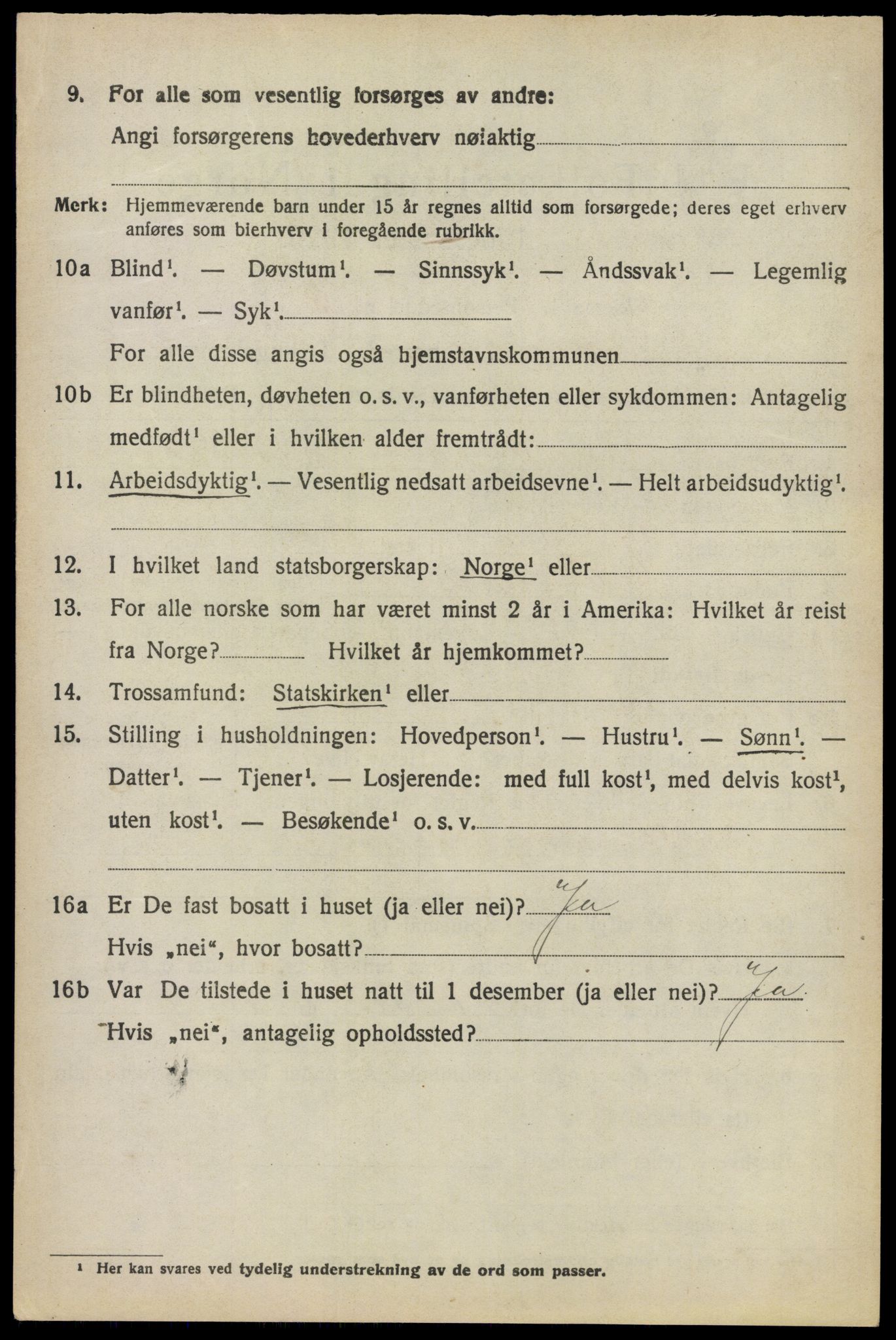 SAO, 1920 census for Enebakk, 1920, p. 3416