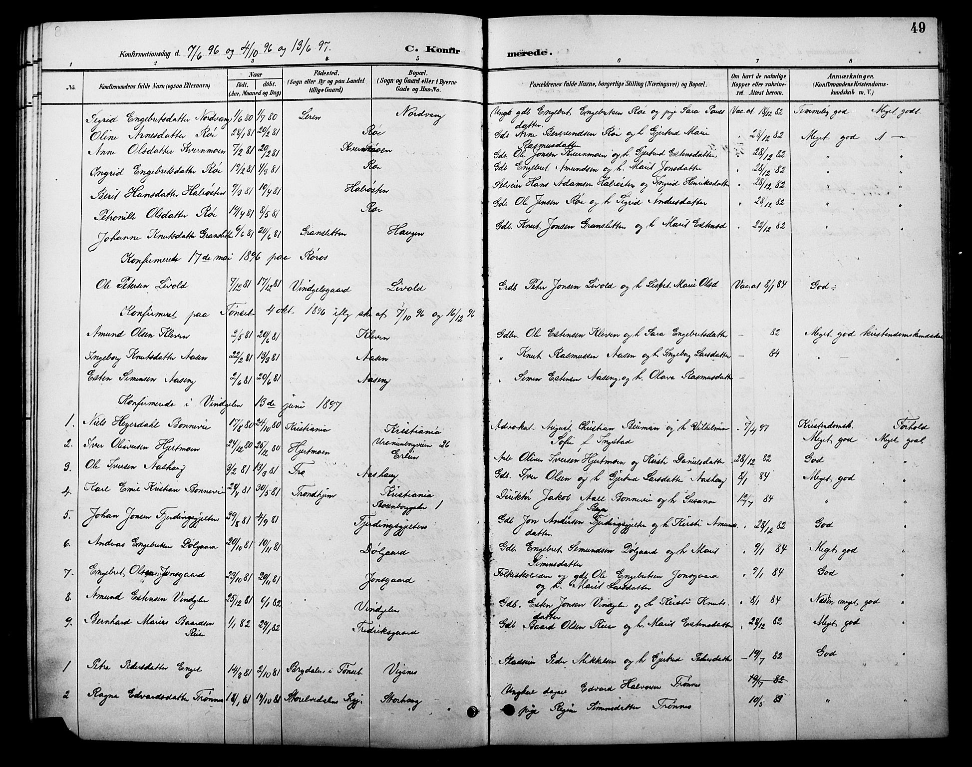 Tolga prestekontor, AV/SAH-PREST-062/L/L0010: Parish register (copy) no. 10, 1894-1918, p. 49