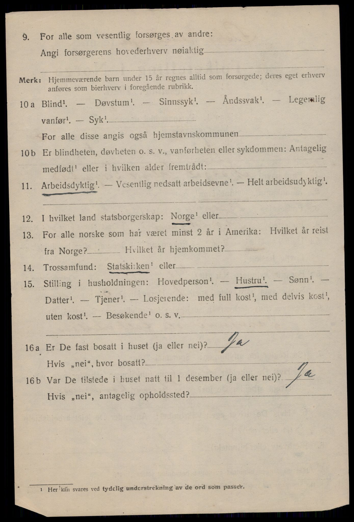 SAT, 1920 census for Trondheim, 1920, p. 81105