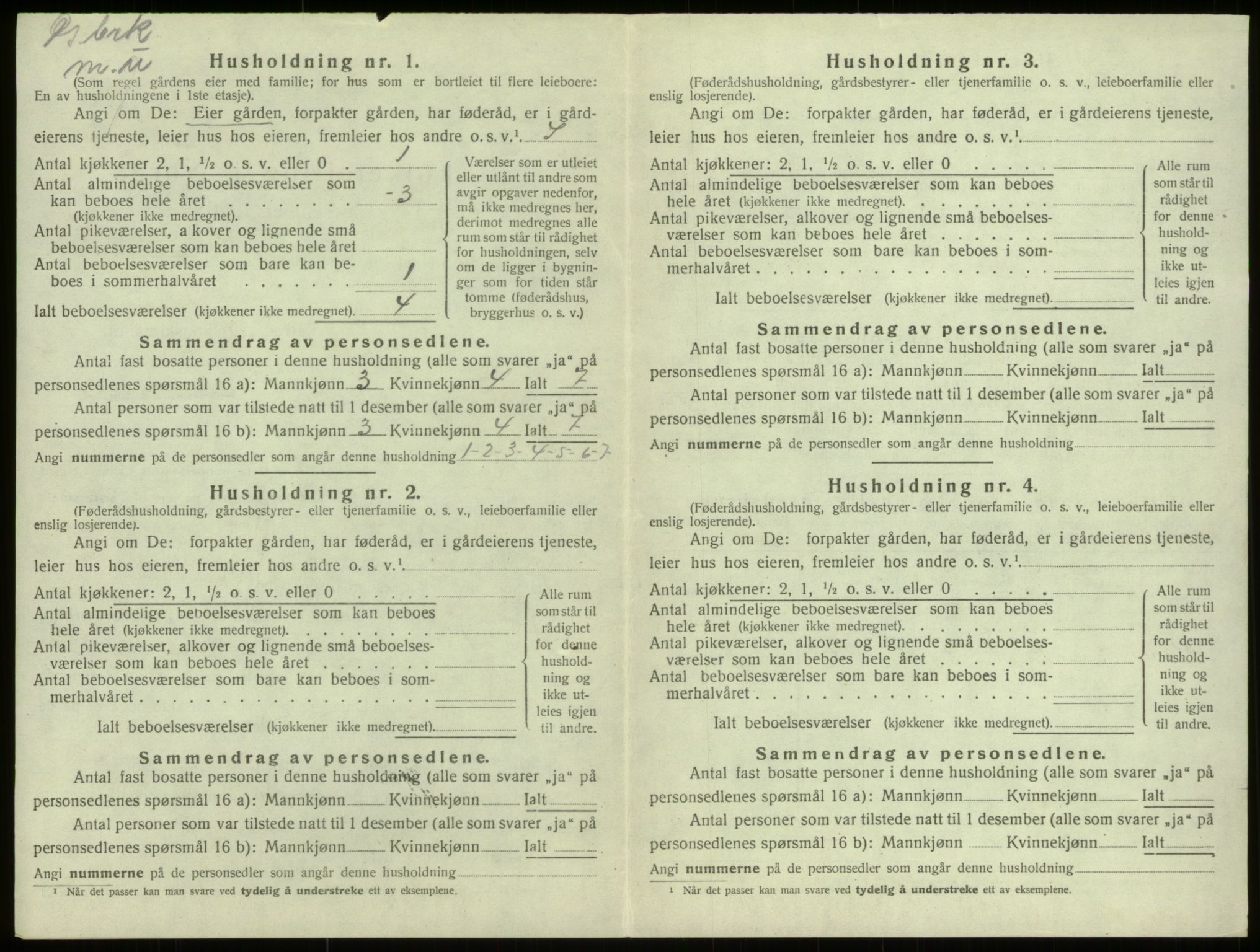 SAB, 1920 census for Selje, 1920, p. 921