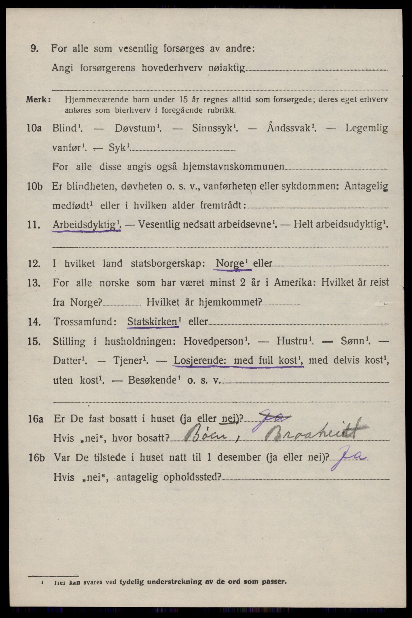 SAST, 1920 census for Suldal, 1920, p. 1747