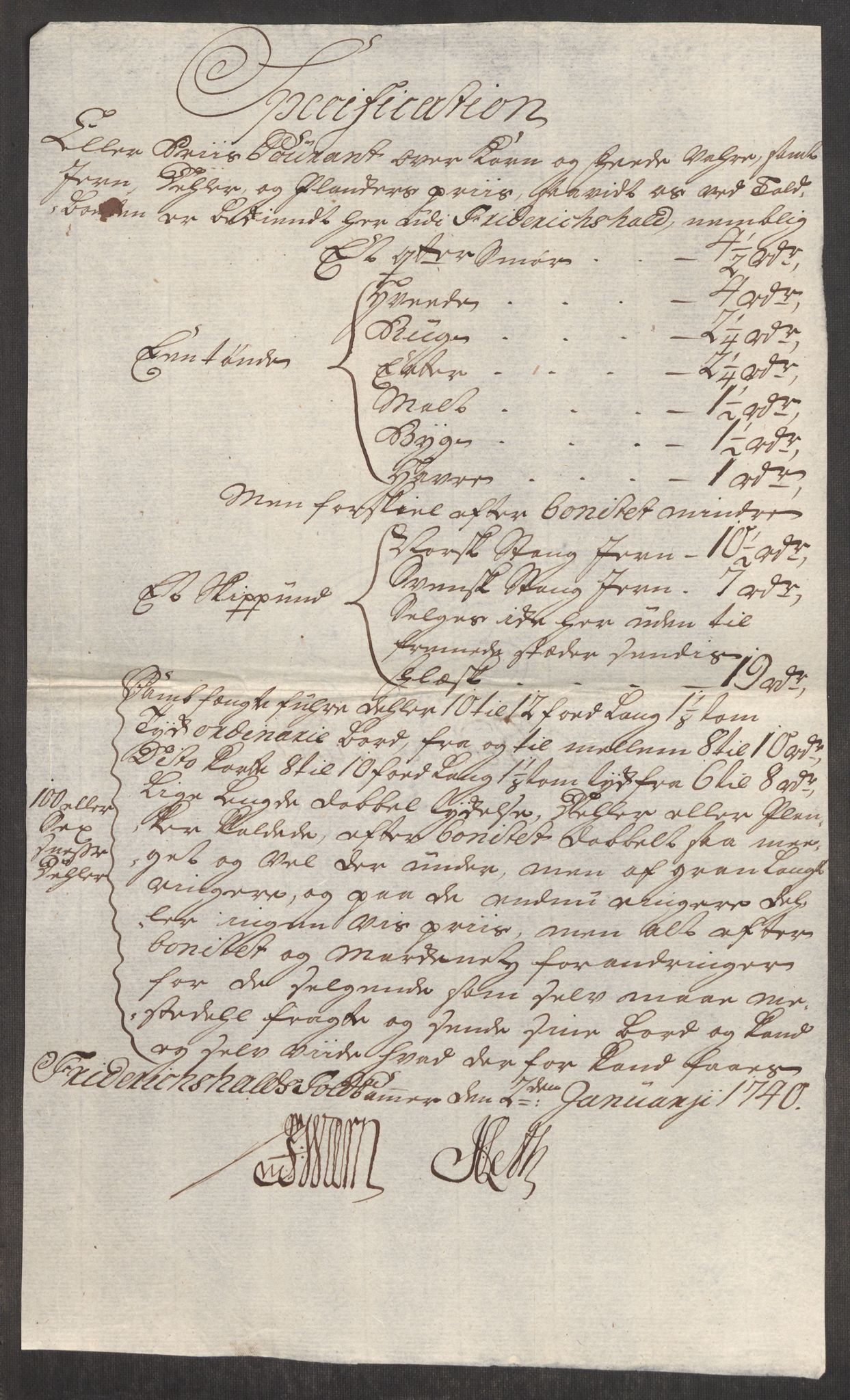 Rentekammeret inntil 1814, Realistisk ordnet avdeling, RA/EA-4070/Oe/L0001: [Ø1]: Priskuranter, 1712-1739, p. 895