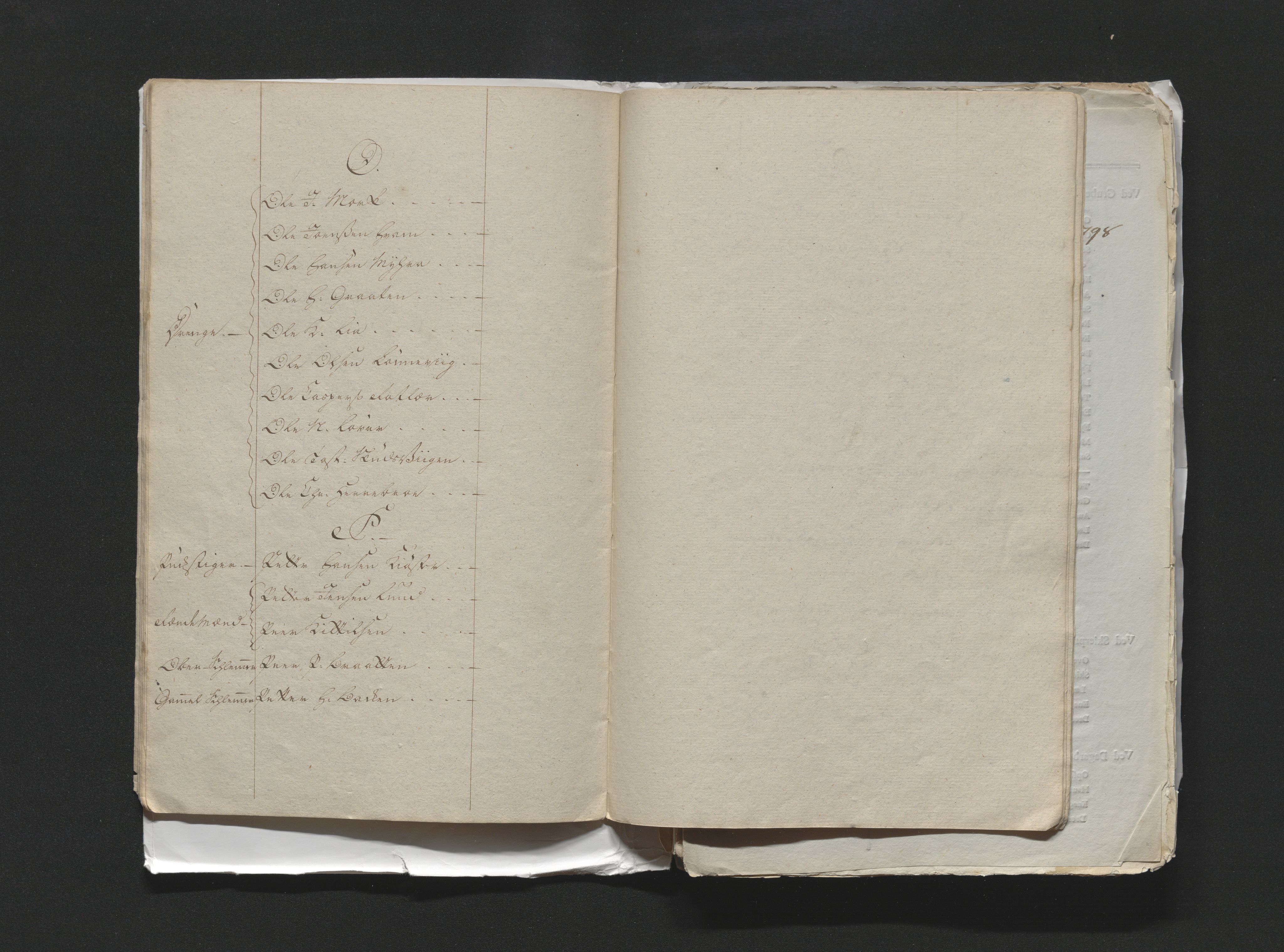 Kongsberg Sølvverk 1623-1816, AV/SAKO-EA-3135/001/D/Di/Dia/L0002a: Manntallslister, 1792-1799, p. 285