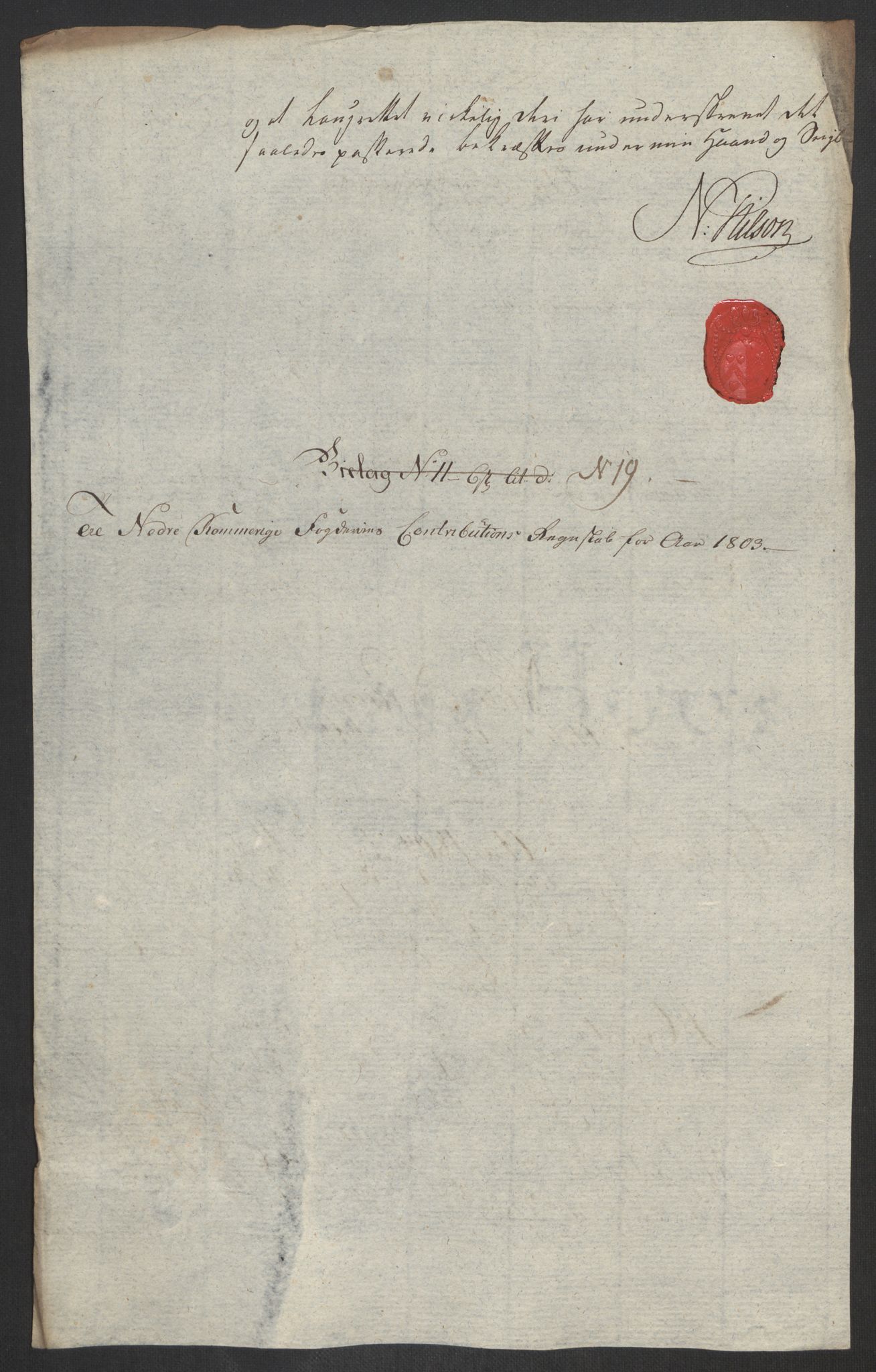 Rentekammeret inntil 1814, Reviderte regnskaper, Fogderegnskap, RA/EA-4092/R11/L0679: Fogderegnskap Nedre Romerike, 1803, p. 96