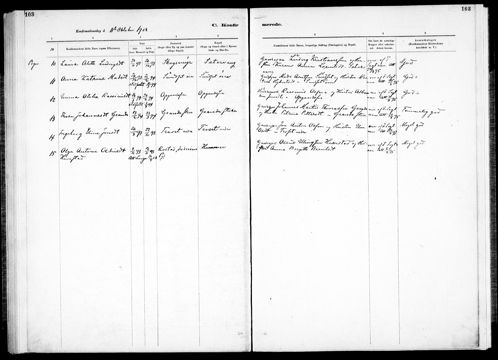 Ministerialprotokoller, klokkerbøker og fødselsregistre - Nord-Trøndelag, SAT/A-1458/733/L0325: Parish register (official) no. 733A04, 1884-1908, p. 103