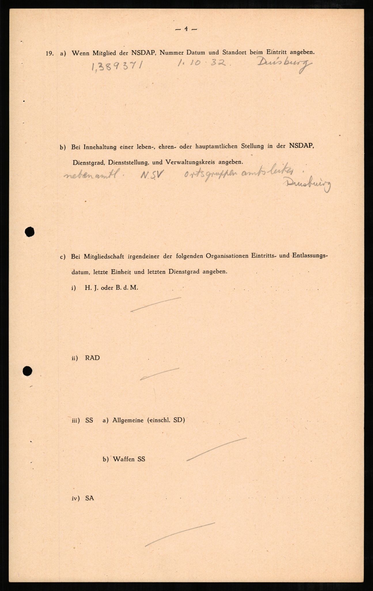 Forsvaret, Forsvarets overkommando II, AV/RA-RAFA-3915/D/Db/L0004: CI Questionaires. Tyske okkupasjonsstyrker i Norge. Tyskere., 1945-1946, p. 488