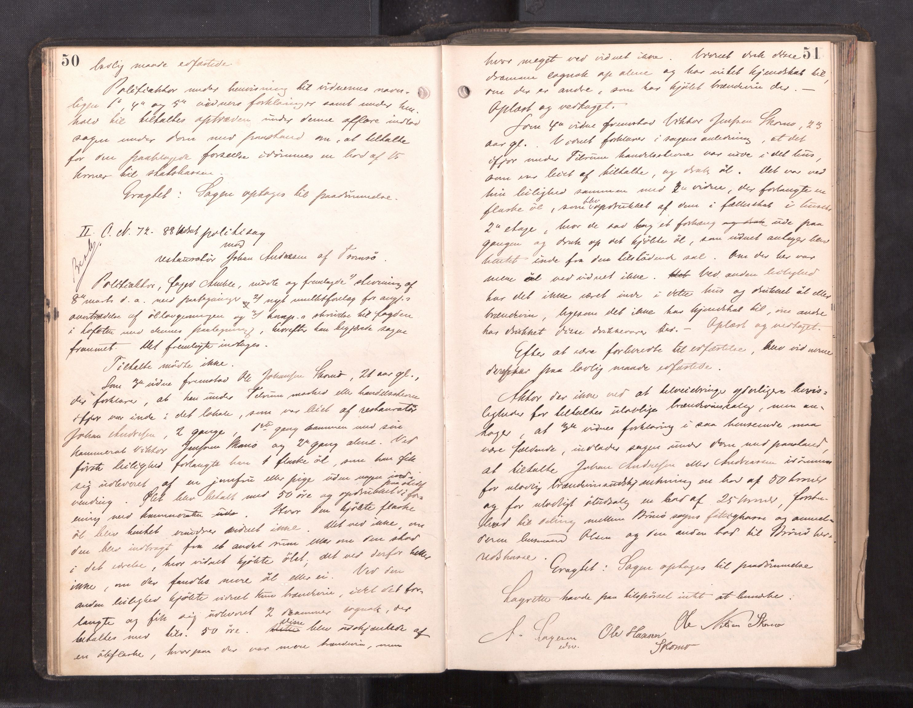 Søndre Helgeland sorenskriveri, AV/SAT-A-4575/1/1/1B/1Ba/L0018: ekstrarettsprotokoll, 1889-1893, p. 50-51