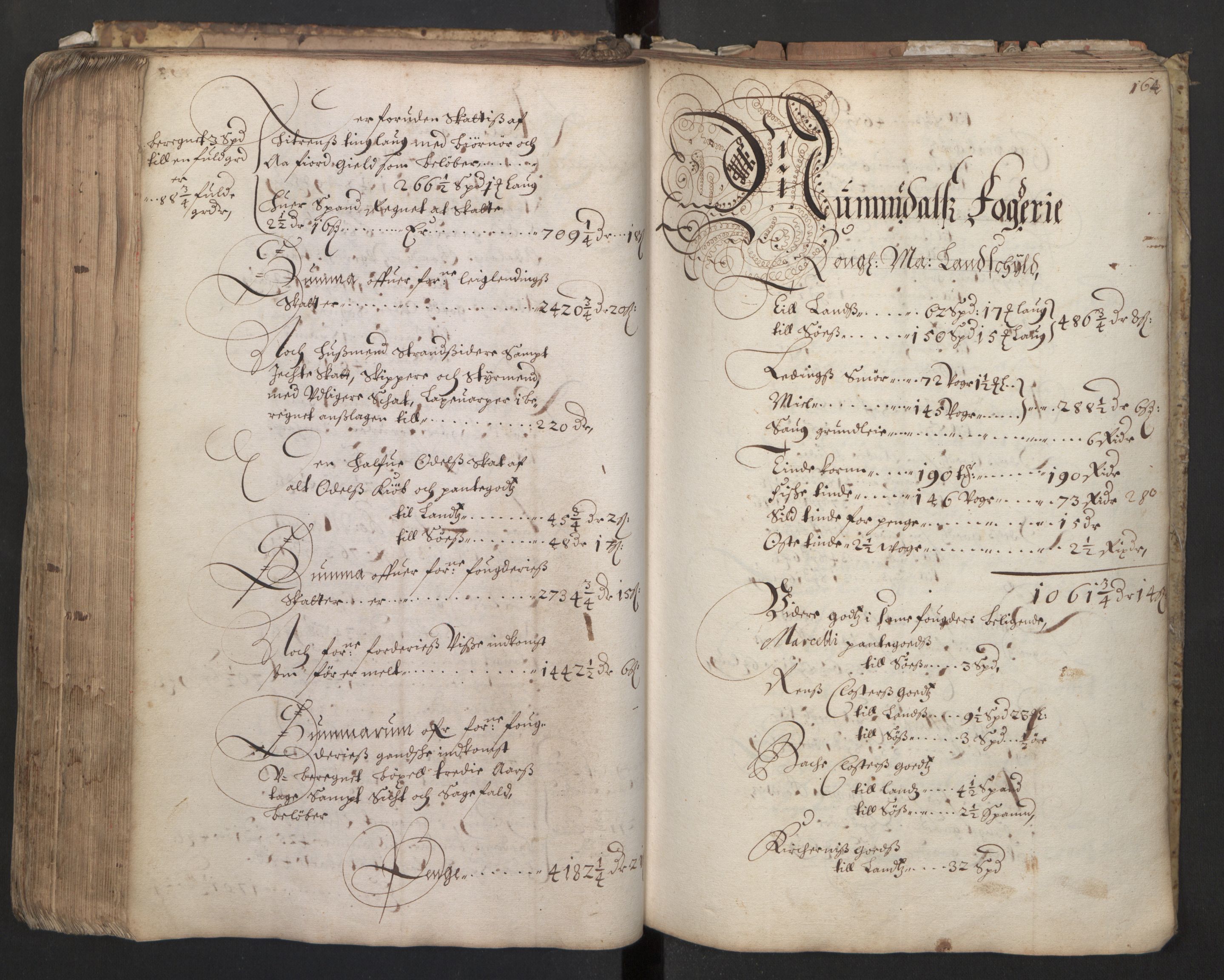 Rentekammeret inntil 1814, Realistisk ordnet avdeling, AV/RA-EA-4070/L/L0031/0002: Landkommisjonens ekstrakter: / Likelydende protokoll (kopi eller konsept?) merket Nr. 1. 1682., 1682, p. 163b-164a