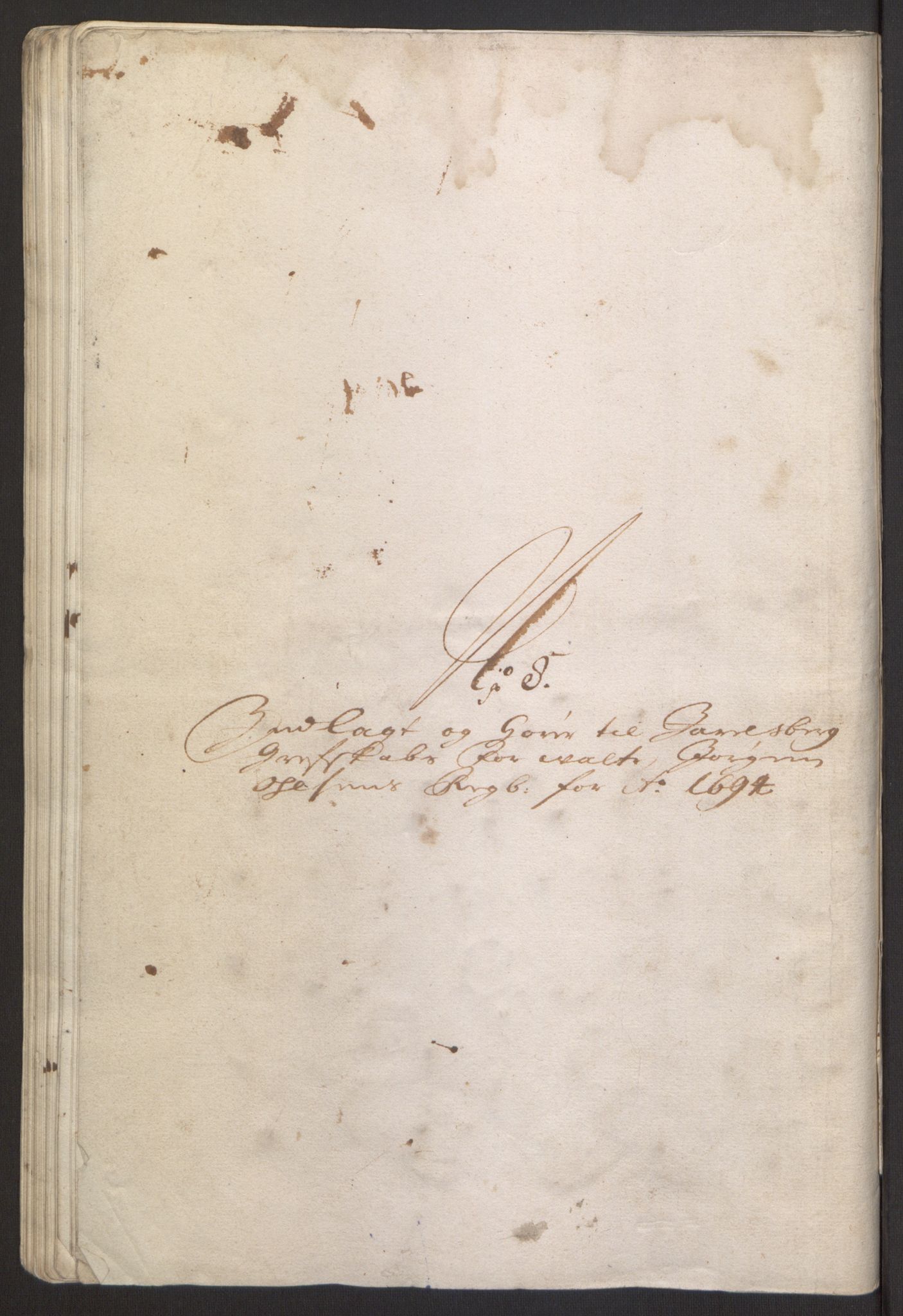 Rentekammeret inntil 1814, Reviderte regnskaper, Fogderegnskap, RA/EA-4092/R32/L1867: Fogderegnskap Jarlsberg grevskap, 1694-1696, p. 127