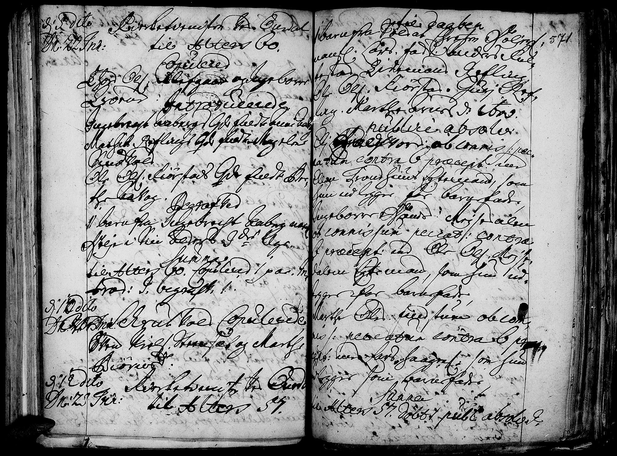 Aurdal prestekontor, AV/SAH-PREST-126/H/Ha/Haa/L0001: Parish register (official) no. 1-3, 1692-1730, p. 571