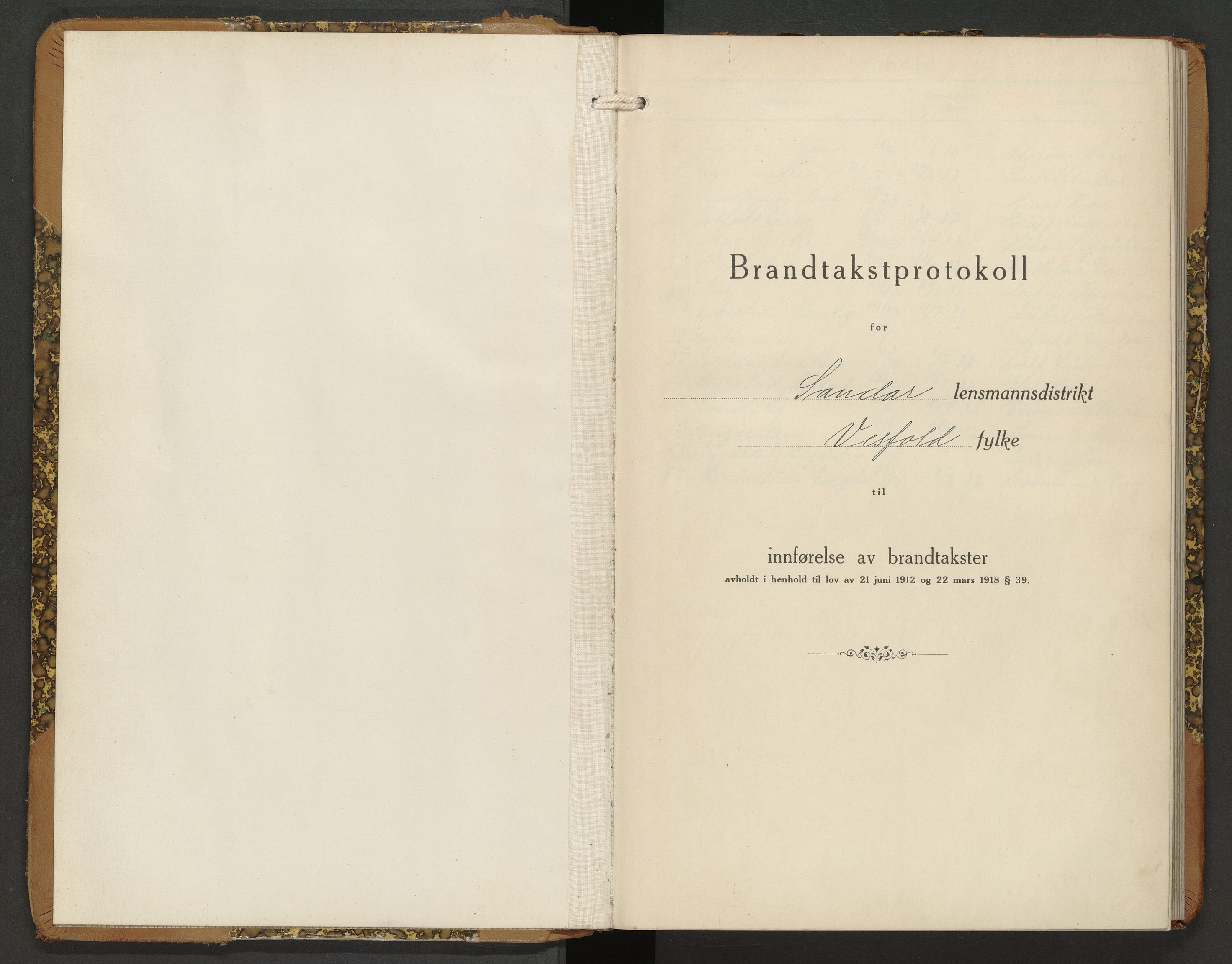 Sandar lensmannskontor, AV/SAKO-A-545/Y/Yc/Ycb/L0006: Skjematakstprotokoll, 1932-1936