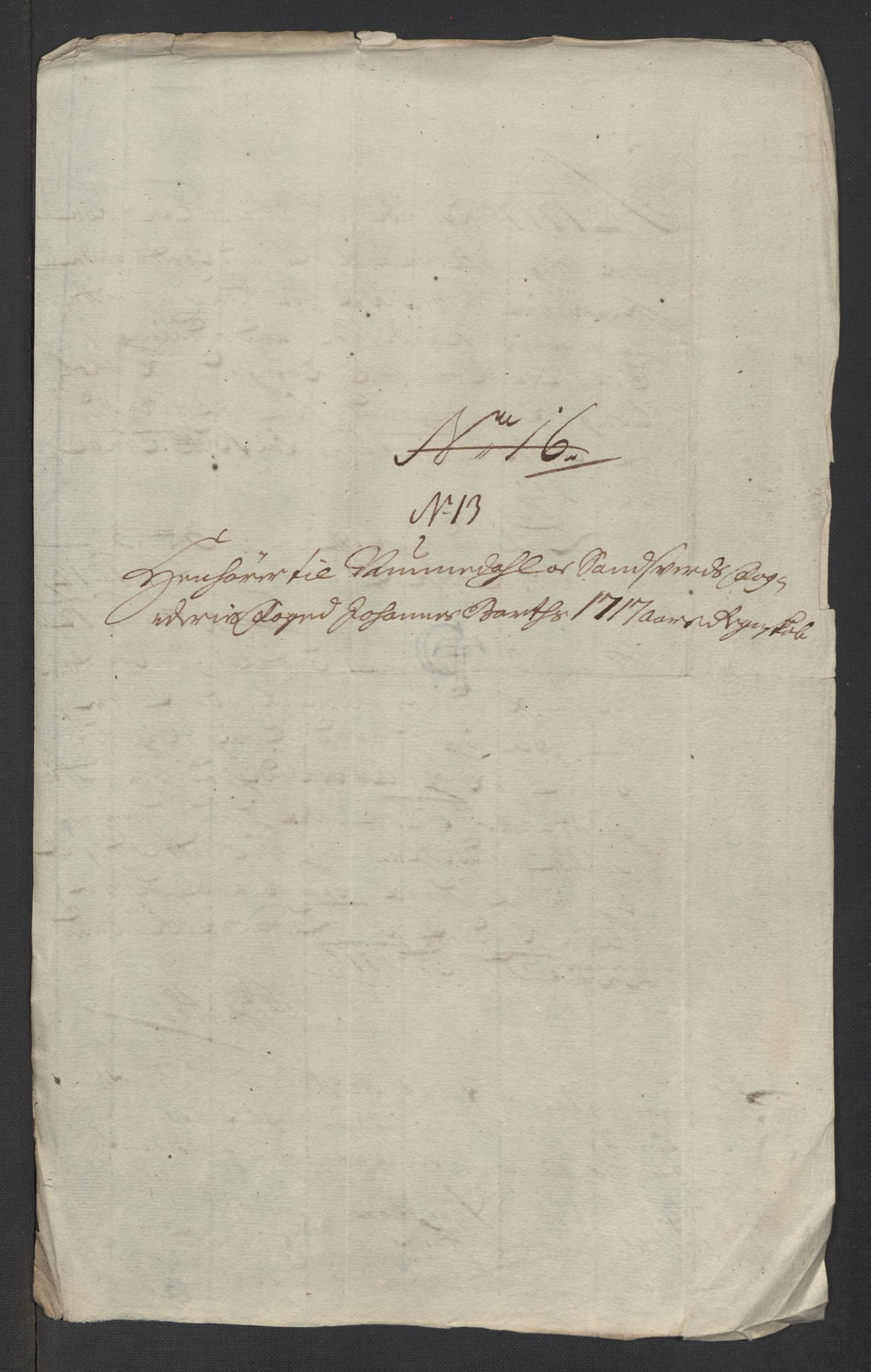 Rentekammeret inntil 1814, Reviderte regnskaper, Fogderegnskap, RA/EA-4092/R24/L1593: Fogderegnskap Numedal og Sandsvær, 1717, p. 301
