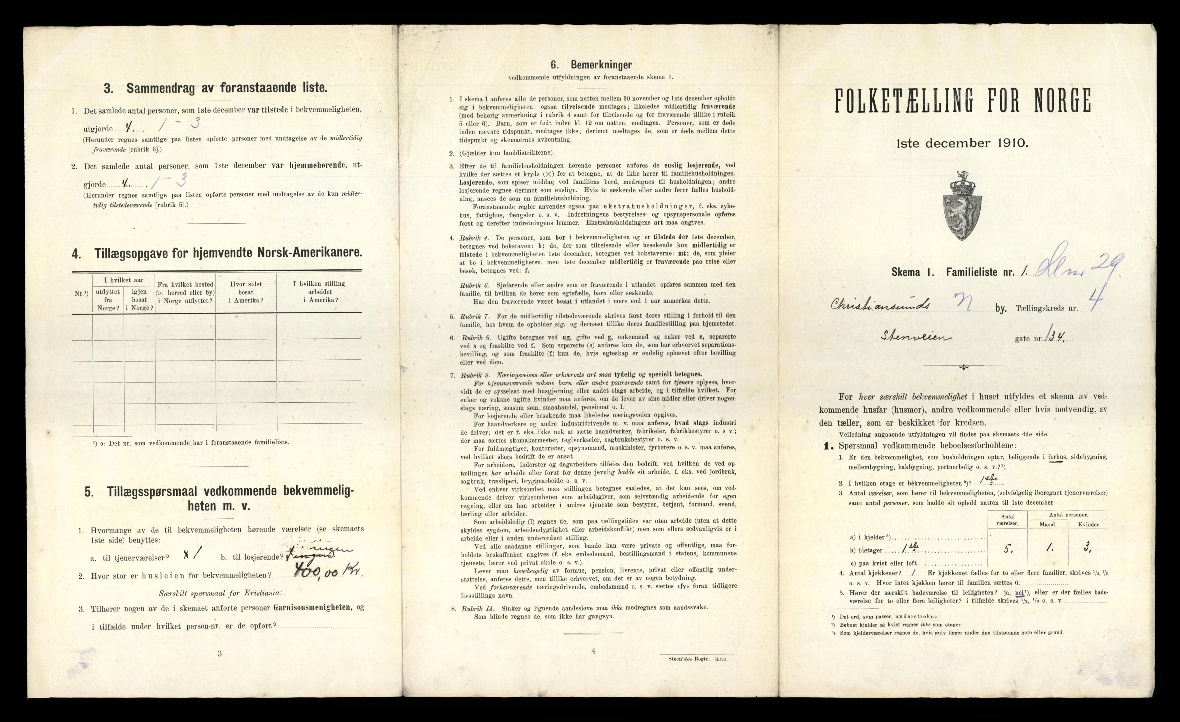 RA, 1910 census for Kristiansund, 1910, p. 969