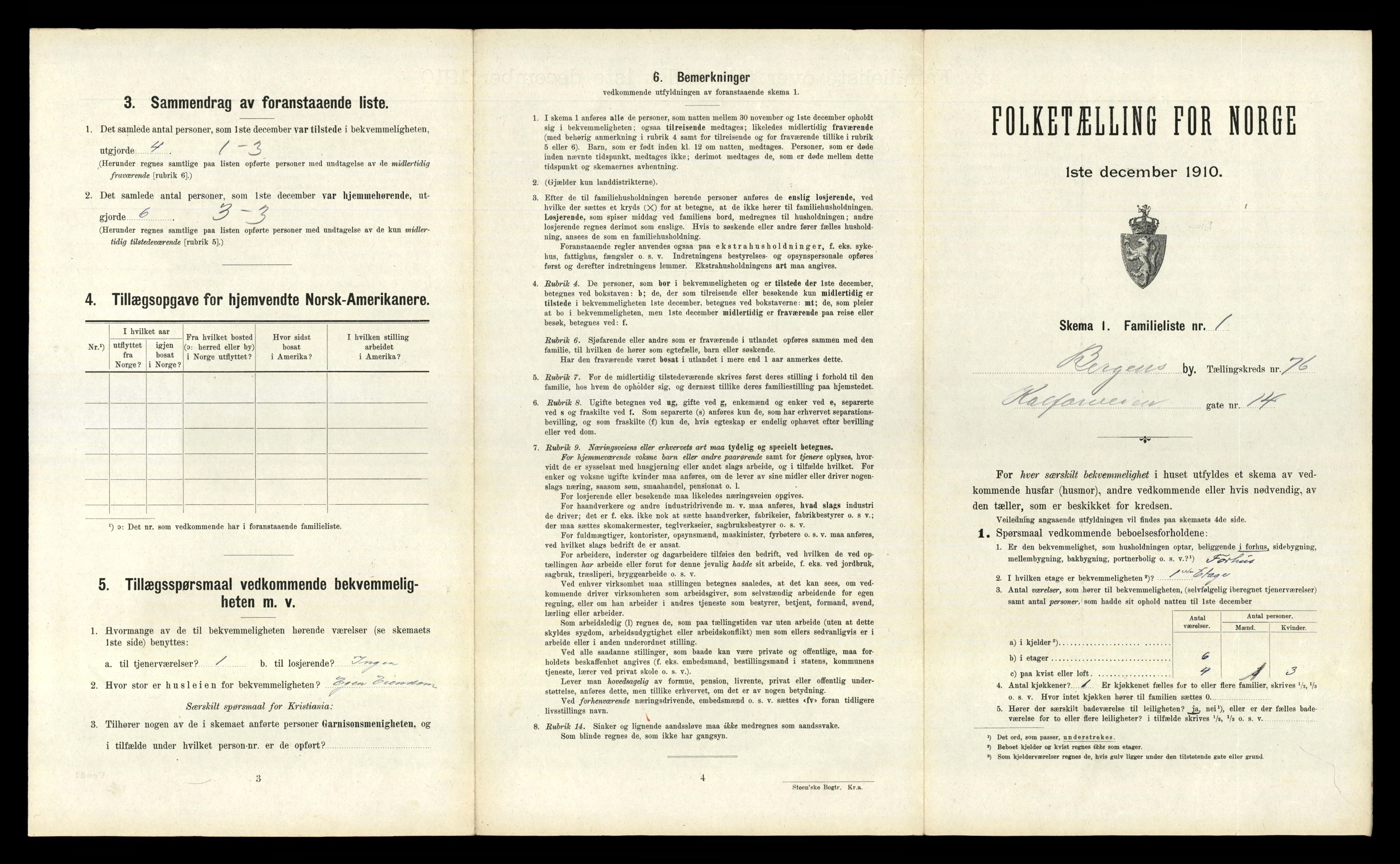 RA, 1910 census for Bergen, 1910, p. 26285