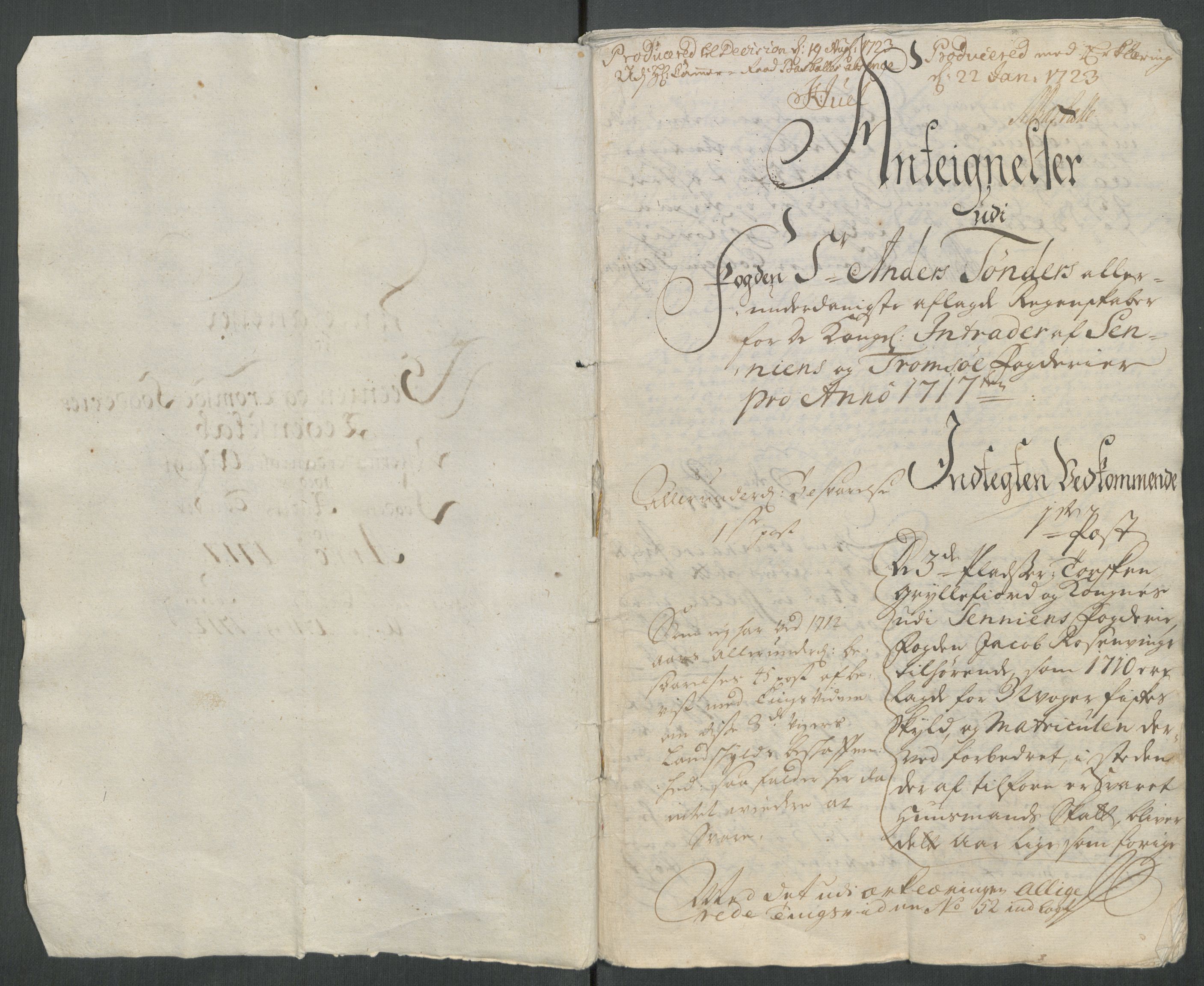 Rentekammeret inntil 1814, Reviderte regnskaper, Fogderegnskap, AV/RA-EA-4092/R68/L4763: Fogderegnskap Senja og Troms, 1717, p. 415