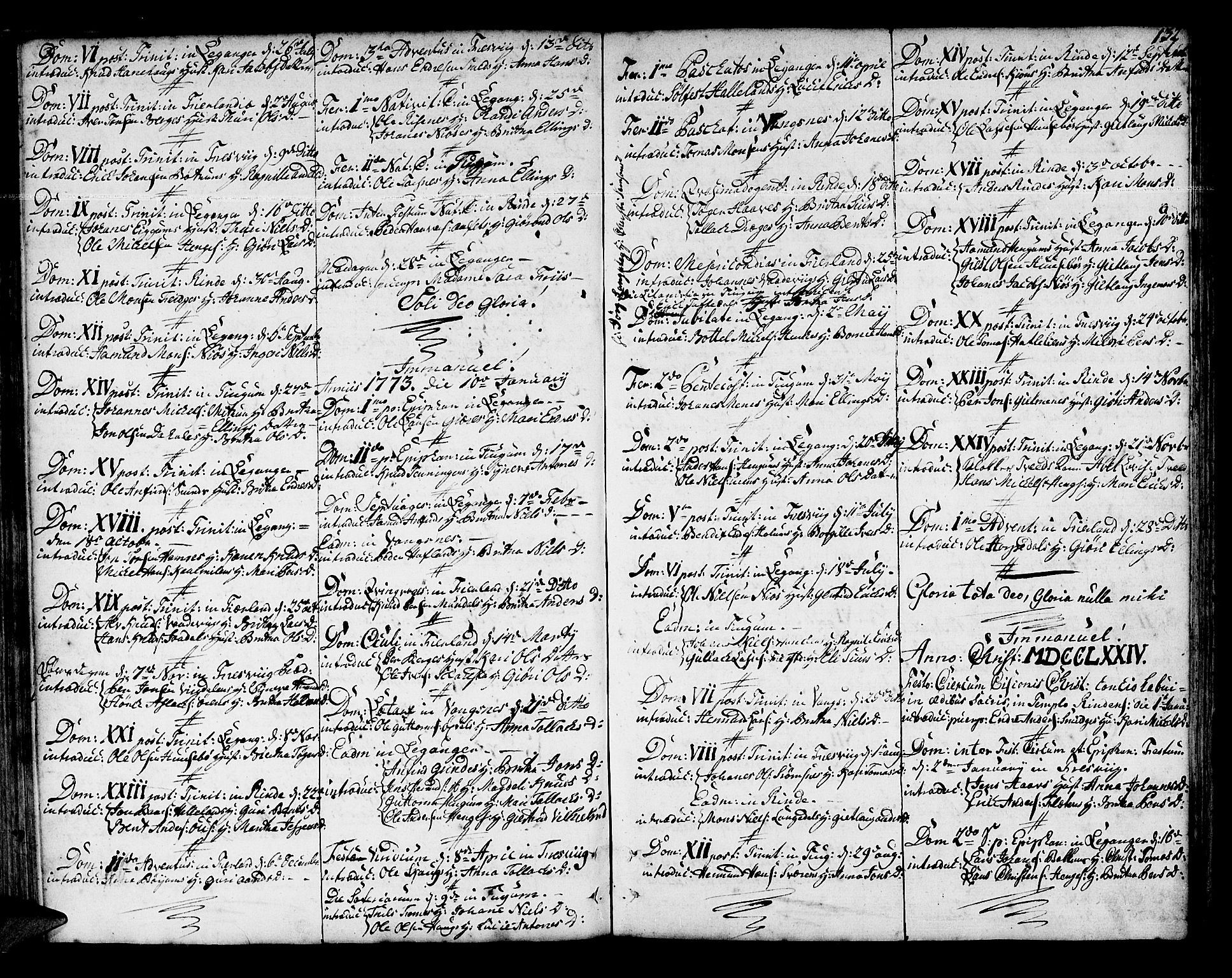 Leikanger sokneprestembete, AV/SAB-A-81001/H/Haa/Haaa/L0004: Parish register (official) no. A 4, 1770-1791, p. 132