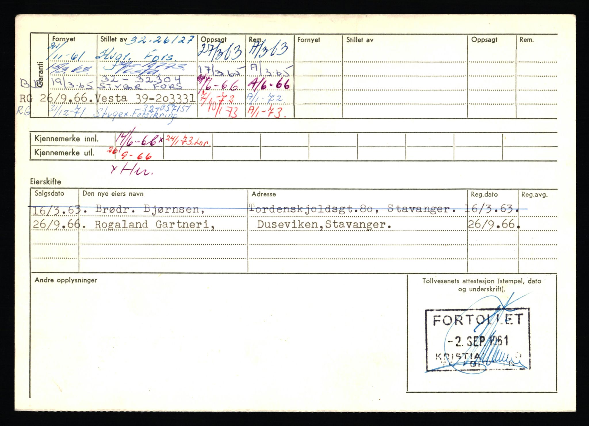 Stavanger trafikkstasjon, AV/SAST-A-101942/0/F/L0075: L-88800 - L-92499, 1930-1971, p. 1142