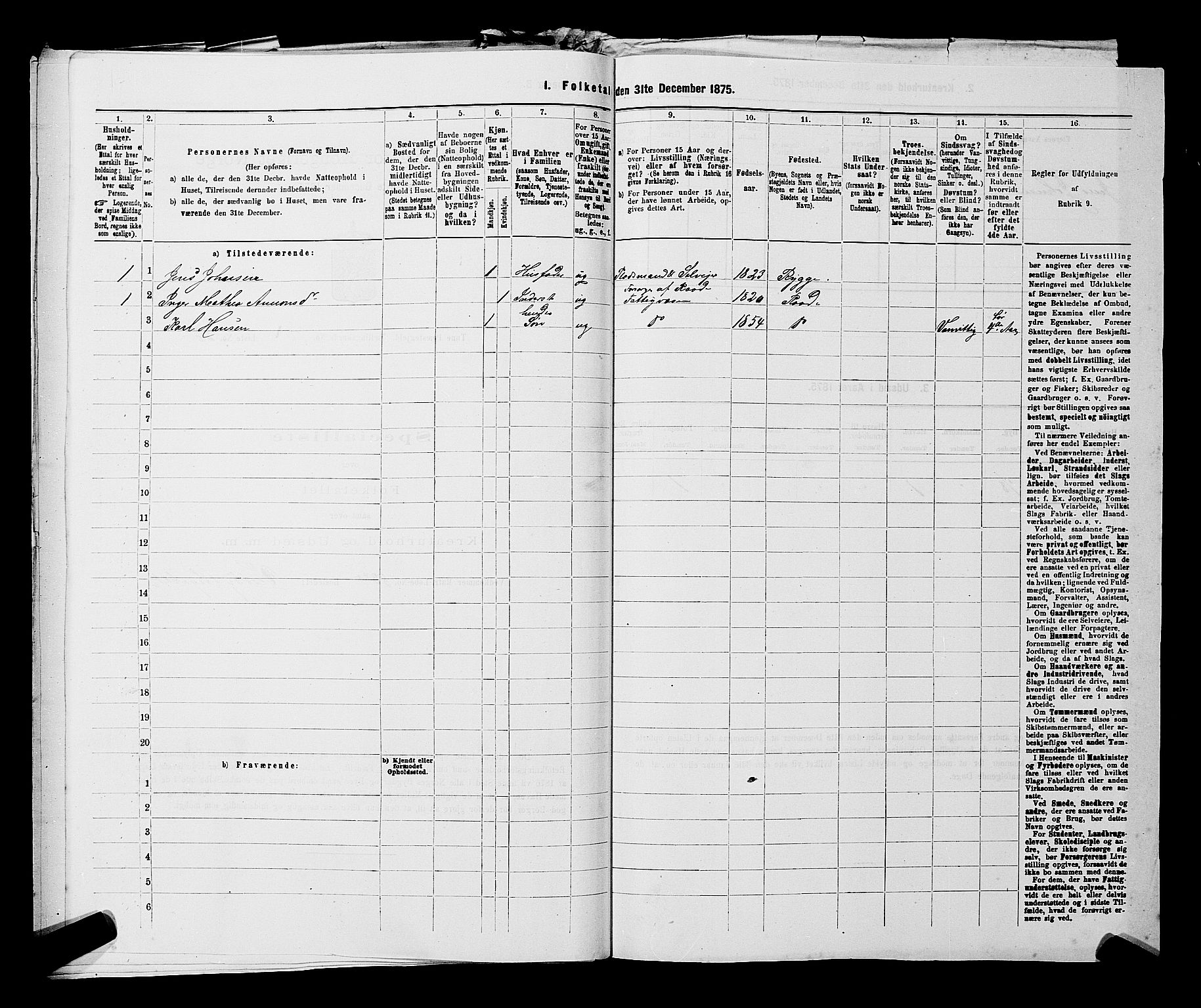 RA, 1875 census for 0130P Tune, 1875, p. 1694