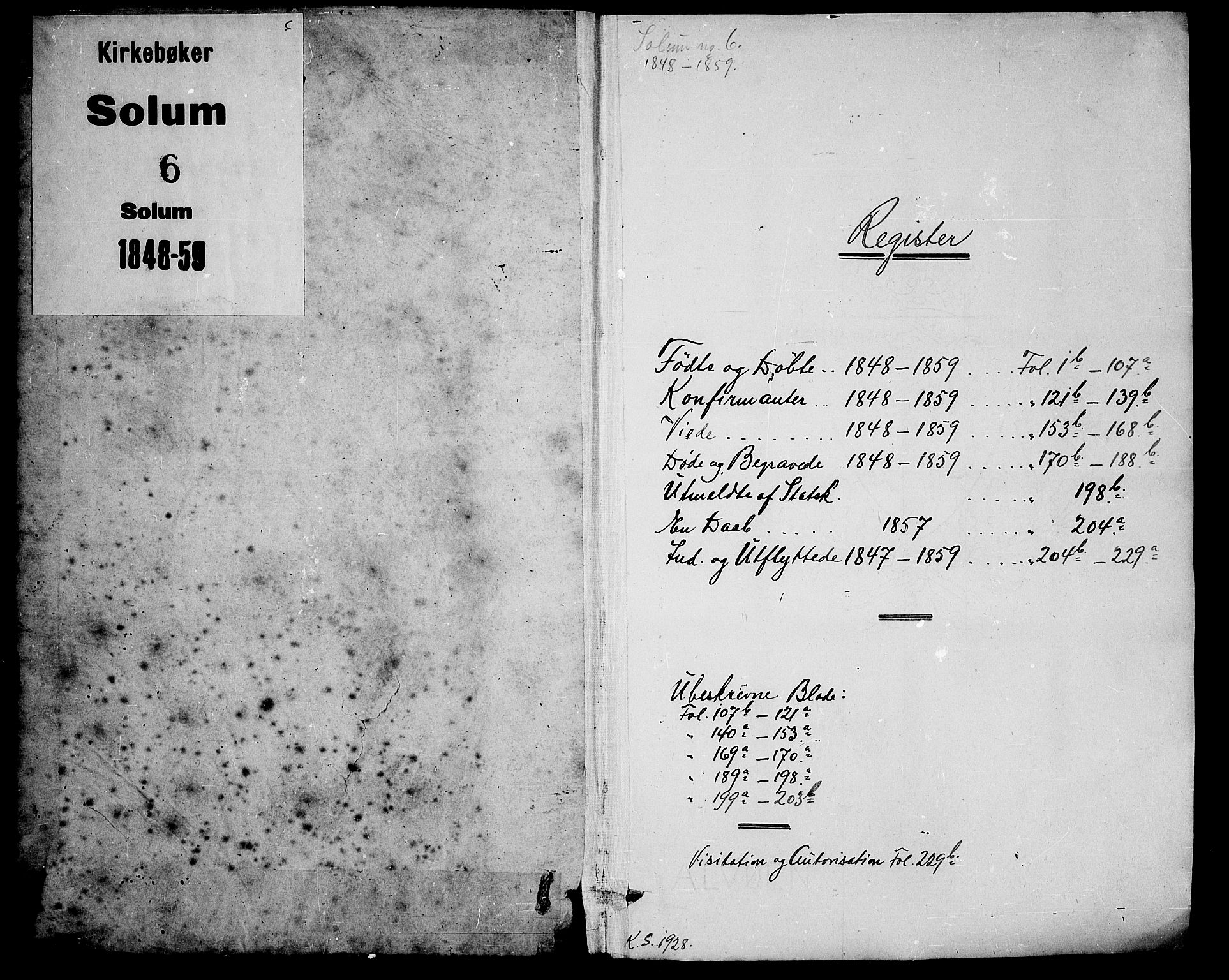Solum kirkebøker, SAKO/A-306/G/Ga/L0003: Parish register (copy) no. I 3, 1848-1859