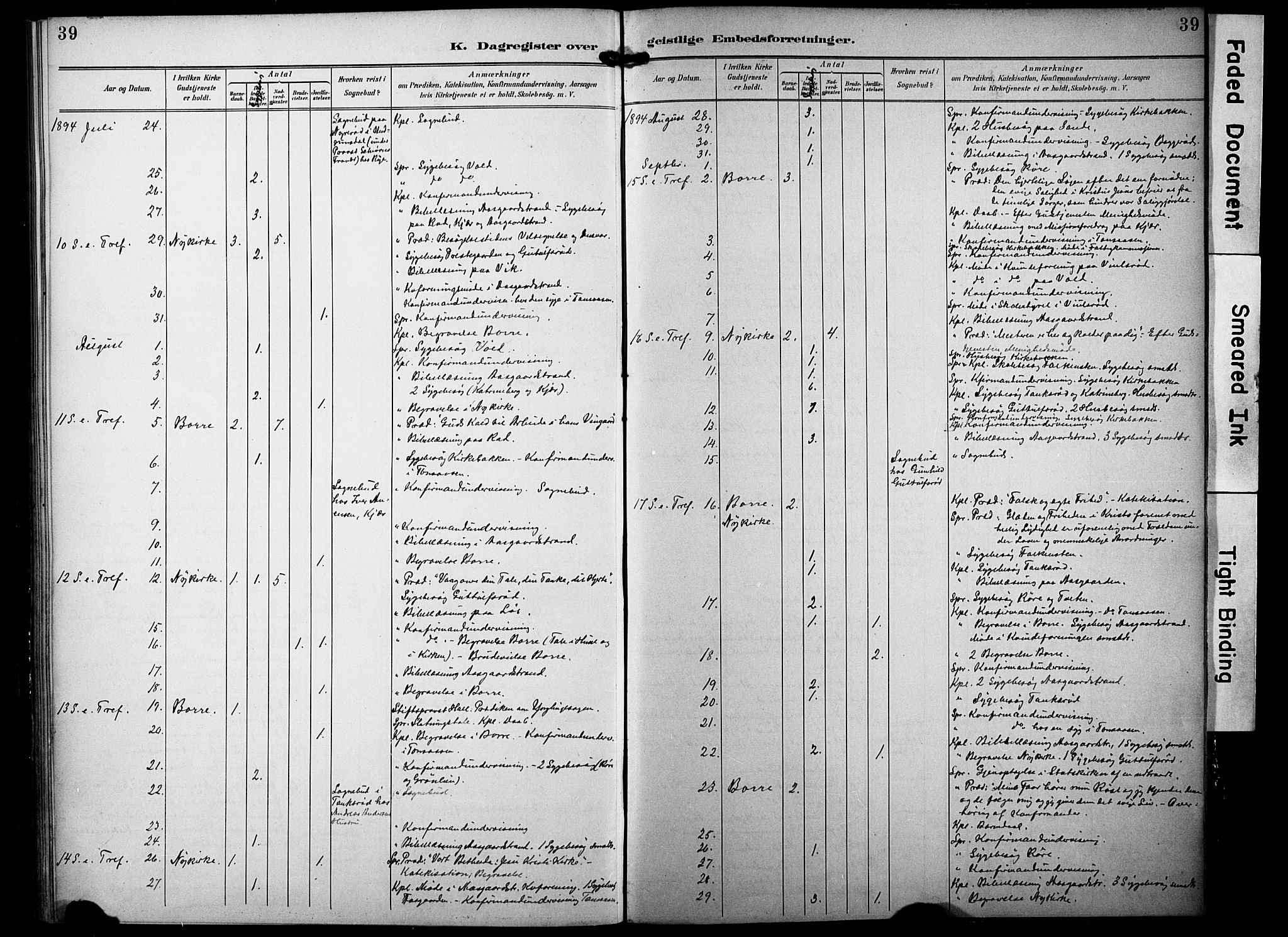 Borre kirkebøker, SAKO/A-338/F/Fa/L0010: Parish register (official) no. I 10, 1892-1896, p. 39
